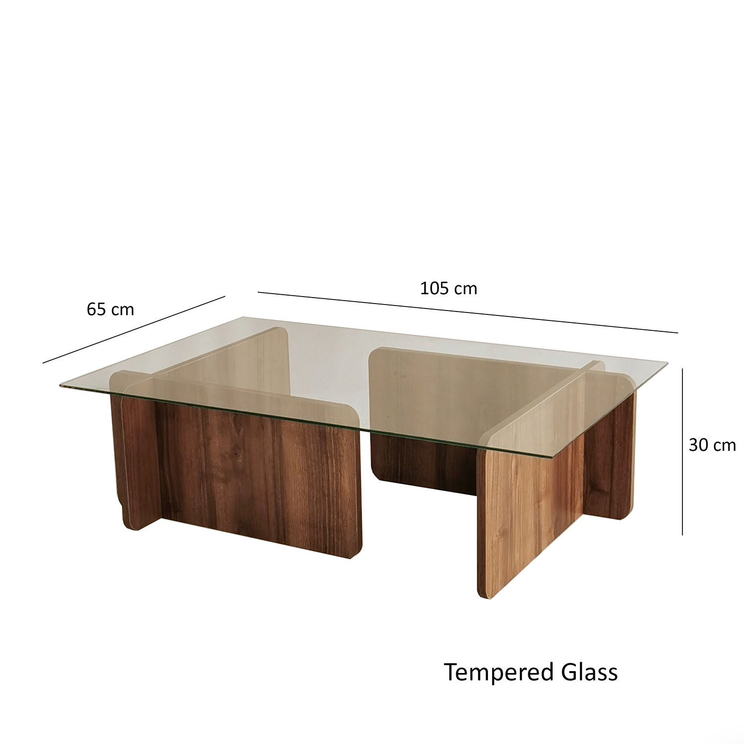 Escape in Walnuss präsentiert im Onlineshop von KAQTU Design AG. Beistelltisch ist von Hanah Home