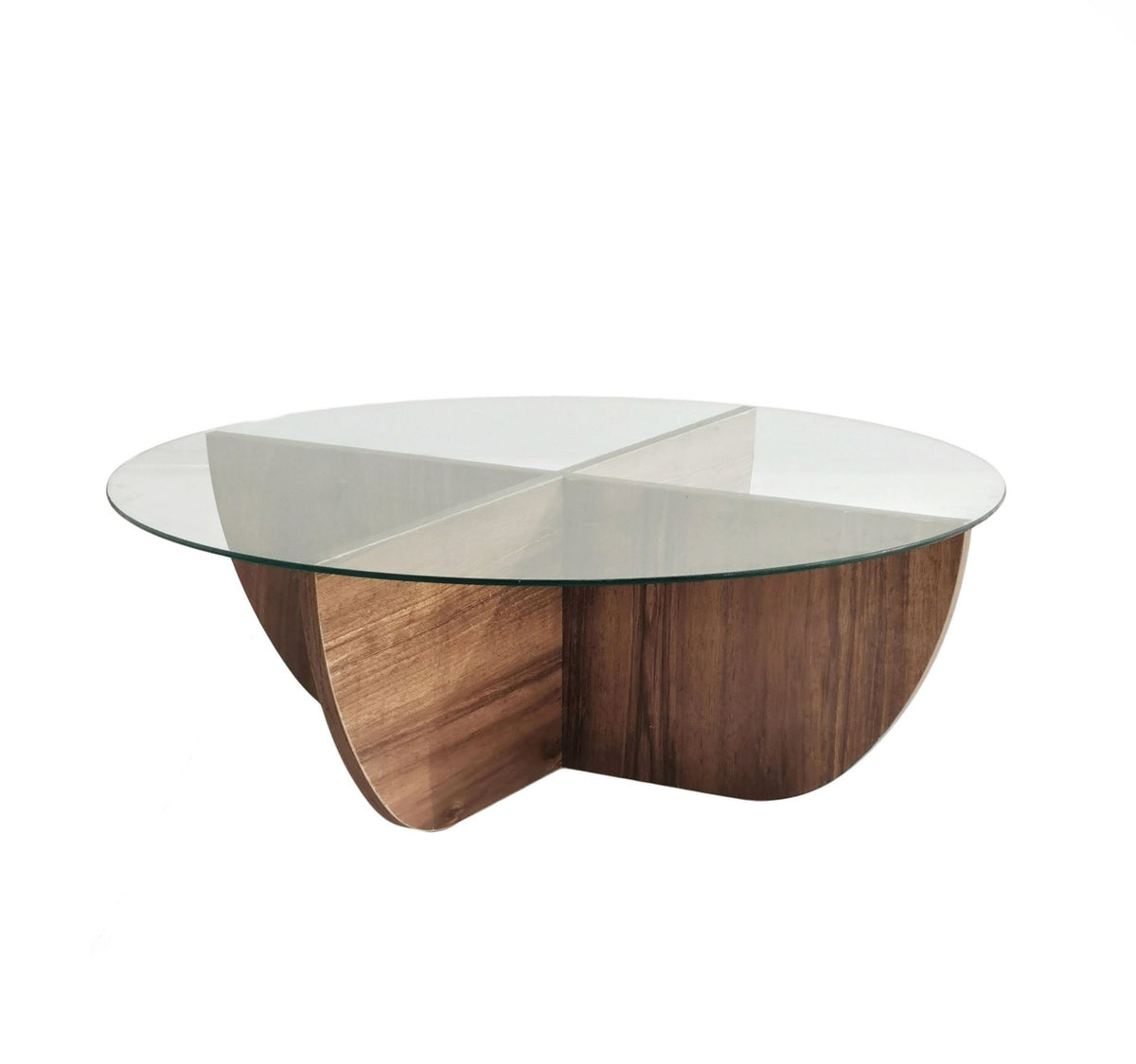 Lily Sofatisch - Walnuss in Walnuss präsentiert im Onlineshop von KAQTU Design AG. Couchtisch ist von Hanah Home