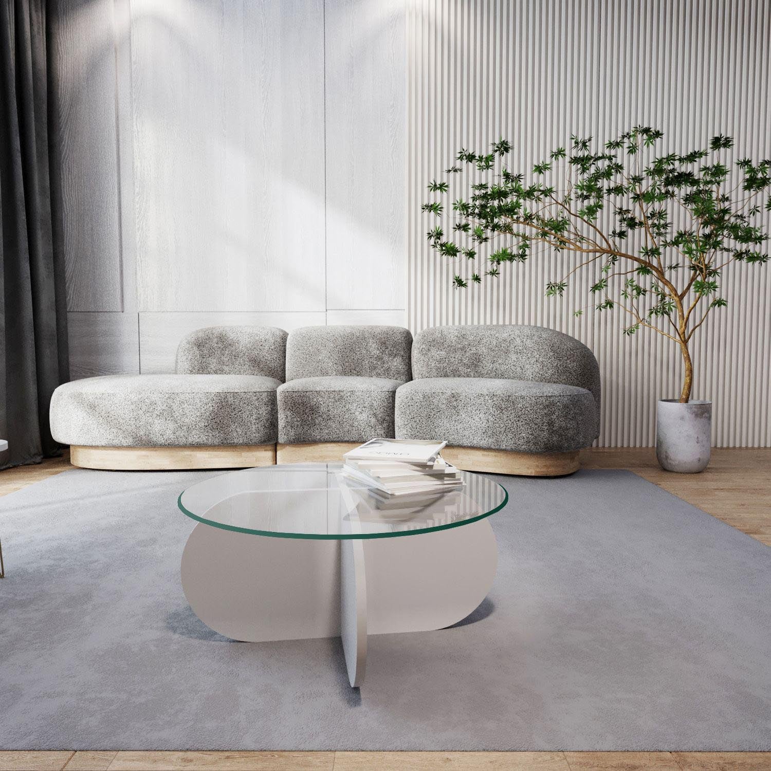 Bubble - White in Weiss präsentiert im Onlineshop von KAQTU Design AG. Beistelltisch ist von Hanah Home