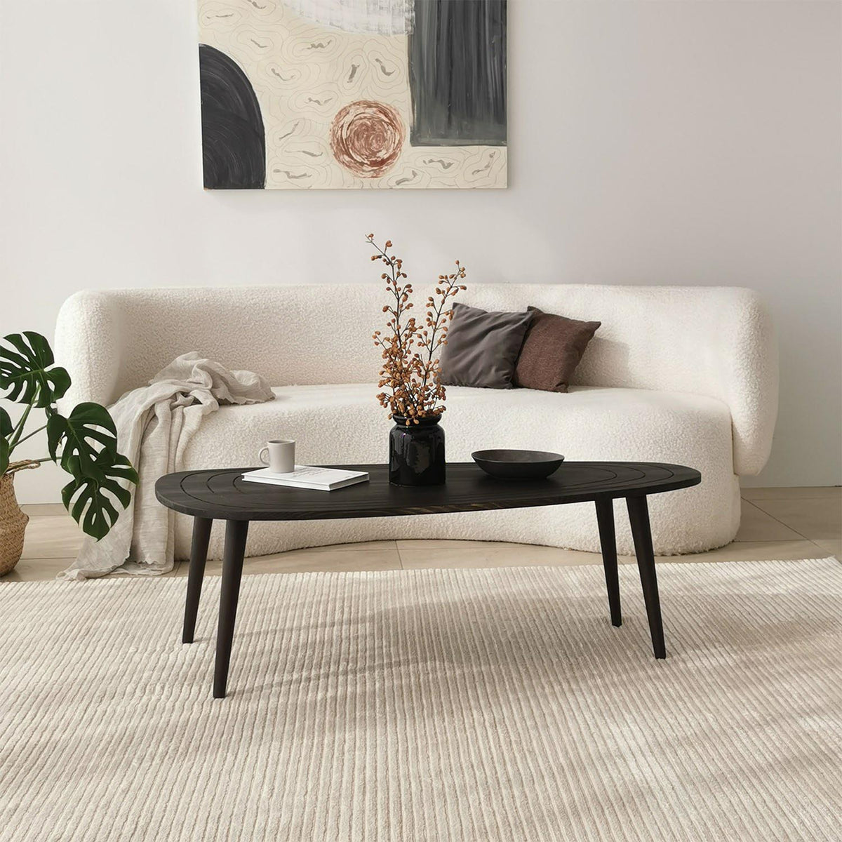 Sweet Sofatisch - Anthrazit in Anthrazit präsentiert im Onlineshop von KAQTU Design AG. Couchtisch ist von Hanah Home