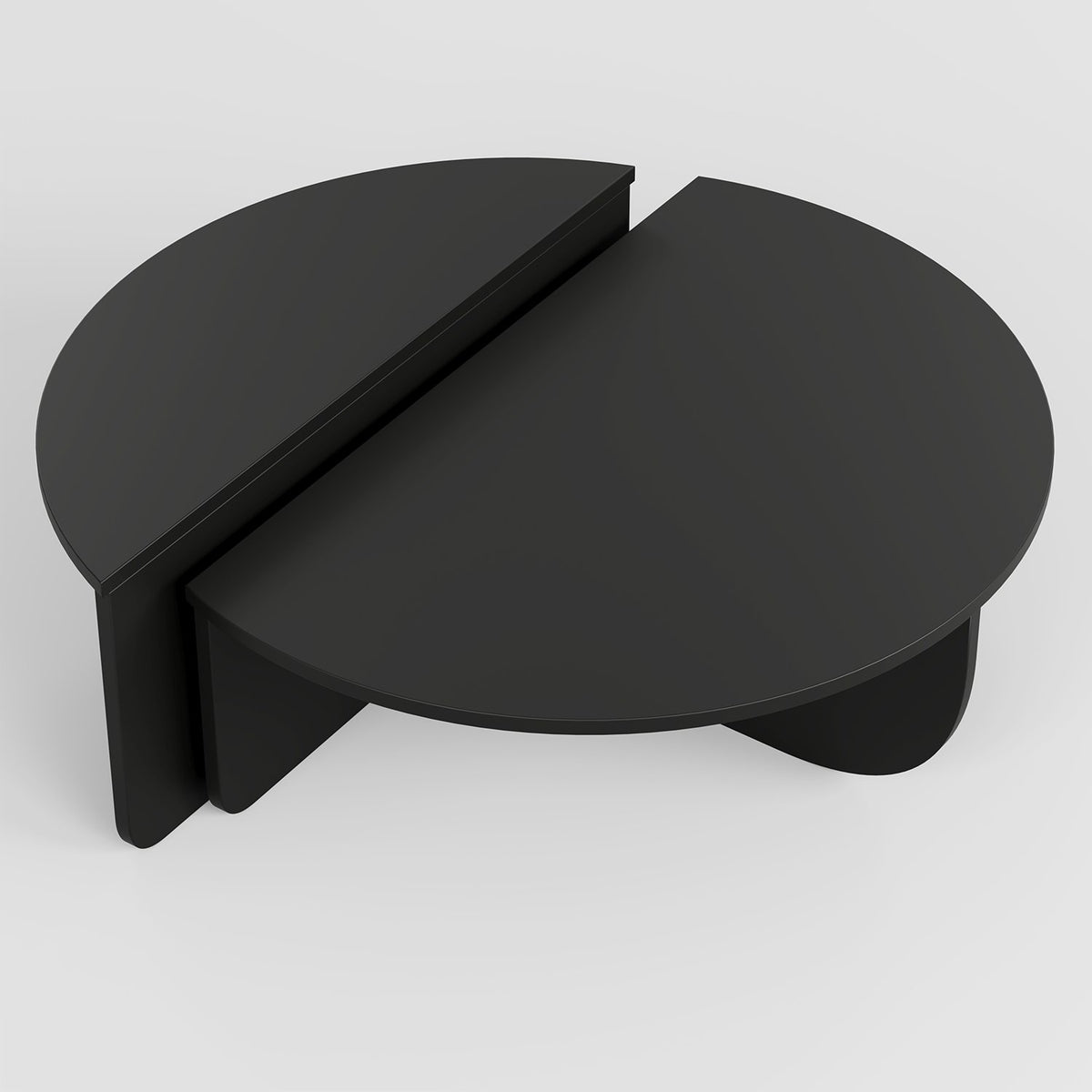 Podium Sofatisch - Schwarz in Schwarz präsentiert im Onlineshop von KAQTU Design AG. Couchtisch ist von Hanah Home