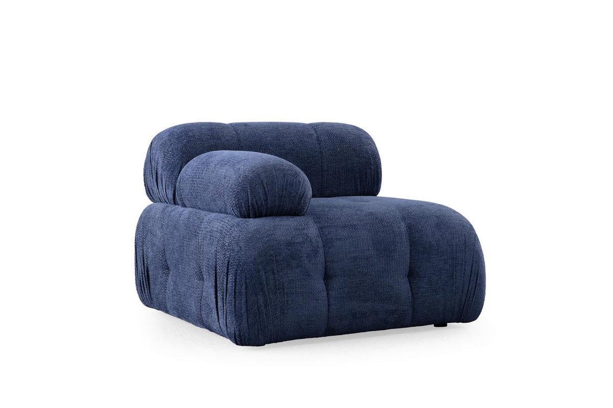 Petite 3 Ecksofa - Nachtblau in Nachtblau präsentiert im Onlineshop von KAQTU Design AG. L-Sofa rechts ist von Atelier Del Sofa