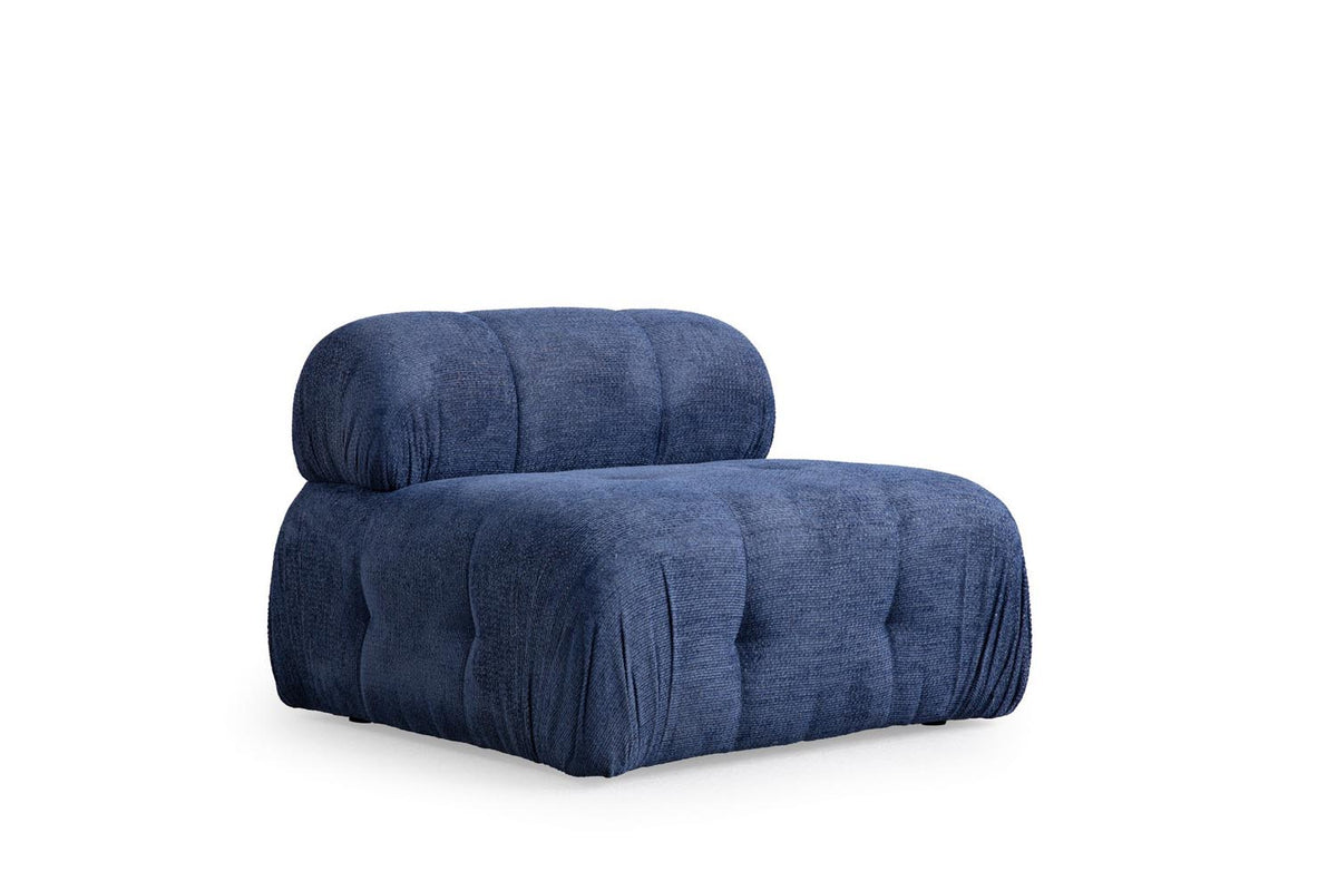 Petite 3 Ecksofa - Nachtblau in Nachtblau präsentiert im Onlineshop von KAQTU Design AG. L-Sofa rechts ist von Atelier Del Sofa