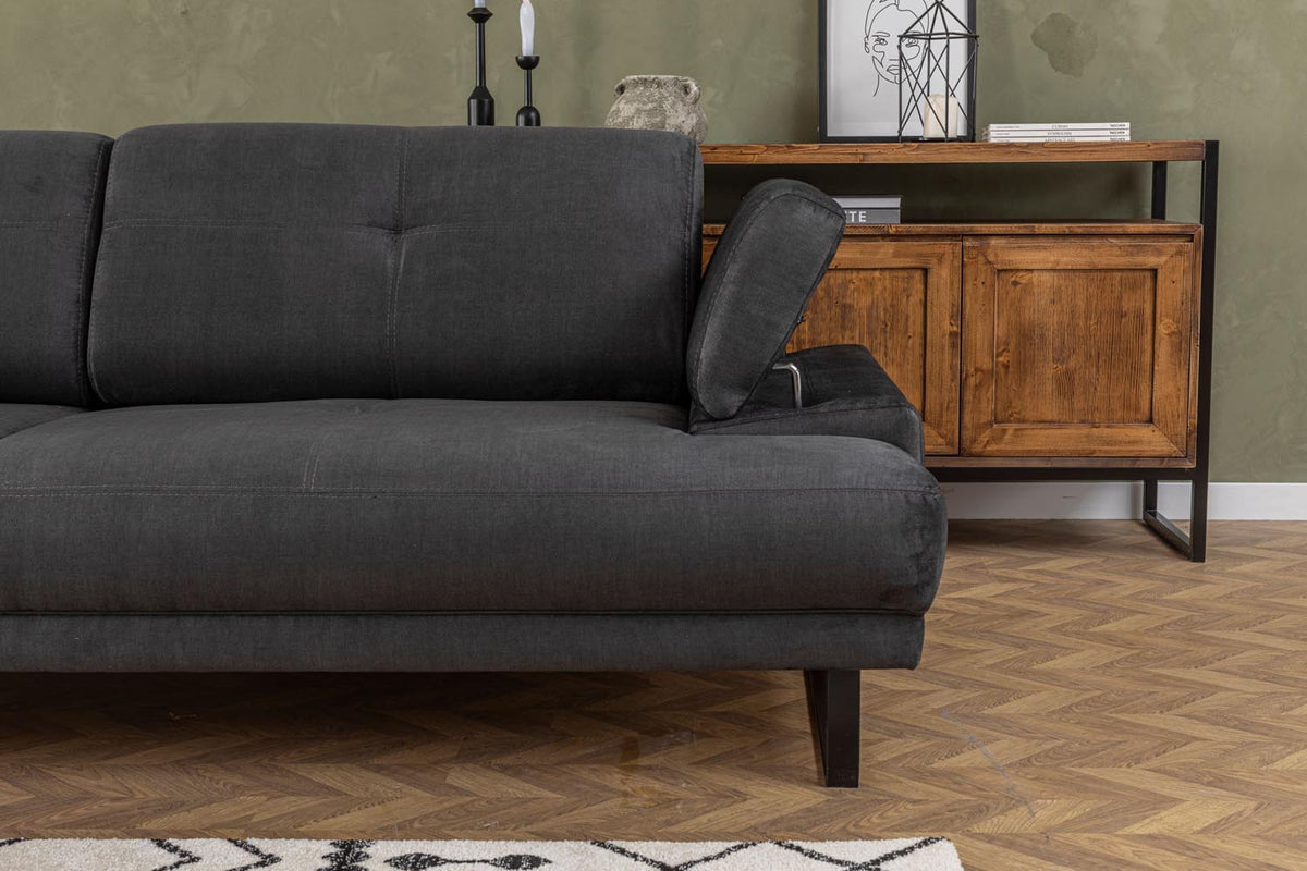Mustang Bettsofa in Anthrazit präsentiert im Onlineshop von KAQTU Design AG. Sessel ist von Atelier Del Sofa