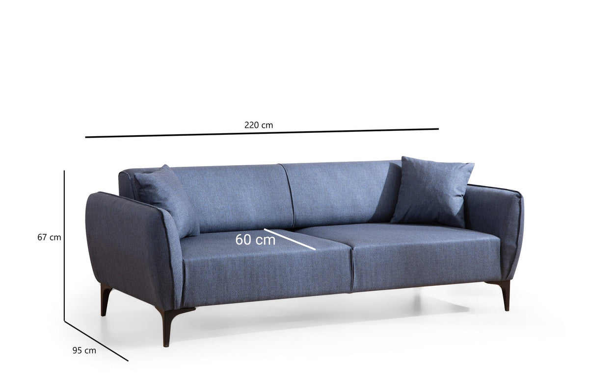 Belissimo - Blue in Blau präsentiert im Onlineshop von KAQTU Design AG. Sessel ist von Atelier Del Sofa