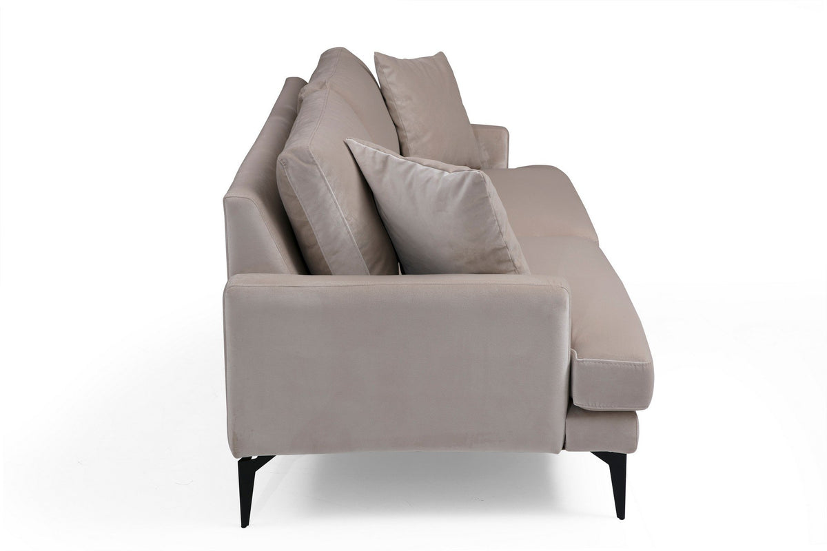 Papira 2 Sitzer Sofa - Beige in Beige präsentiert im Onlineshop von KAQTU Design AG. 2er Sofa ist von Atelier Del Sofa