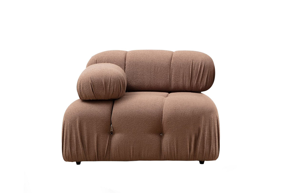 Bubble L1 Modulares Sofa - Braun in Braun präsentiert im Onlineshop von KAQTU Design AG. Modulares Sofa ist von Atelier Del Sofa