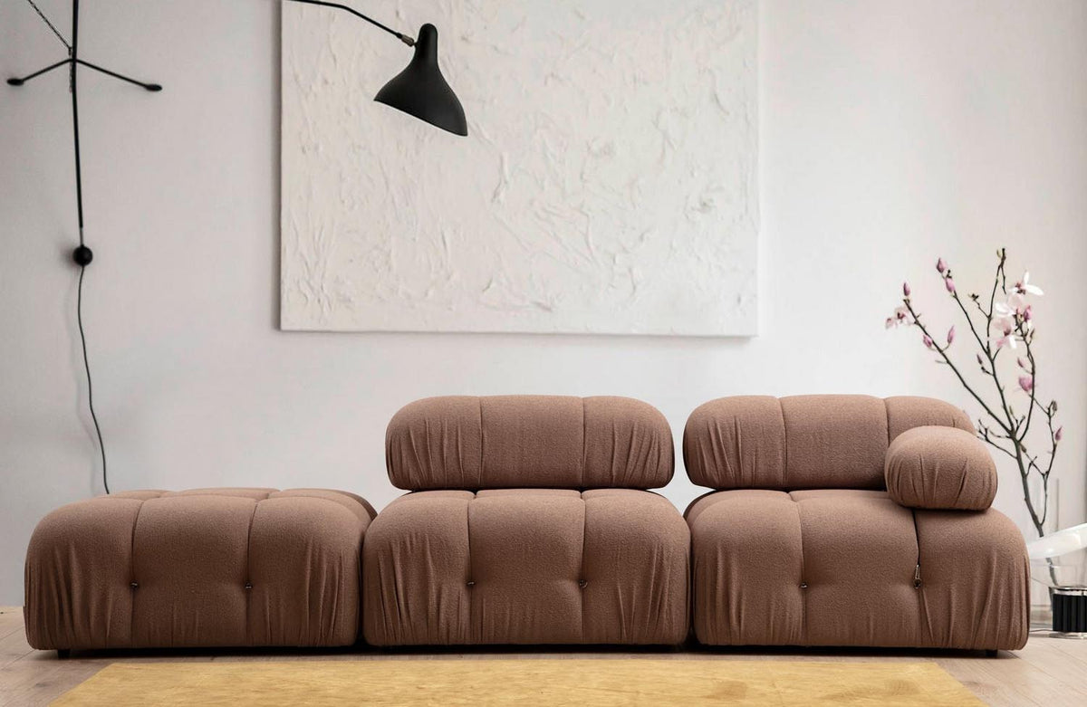 Bubble 1R Modulares Sofa - Braun in Braun präsentiert im Onlineshop von KAQTU Design AG. Modulares Sofa ist von Atelier Del Sofa