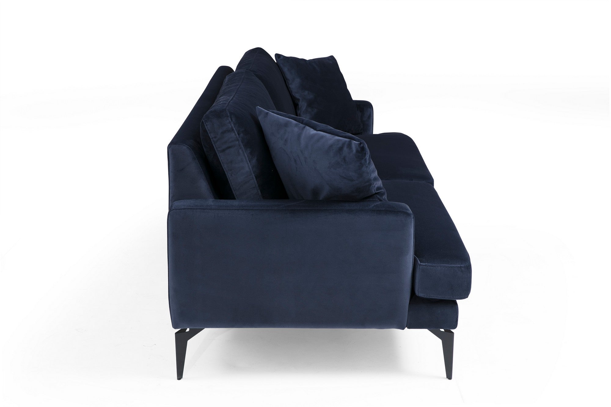 Papira 2 Seater - Navy Blue in Marineblau präsentiert im Onlineshop von KAQTU Design AG. 2er Sofa ist von Atelier Del Sofa