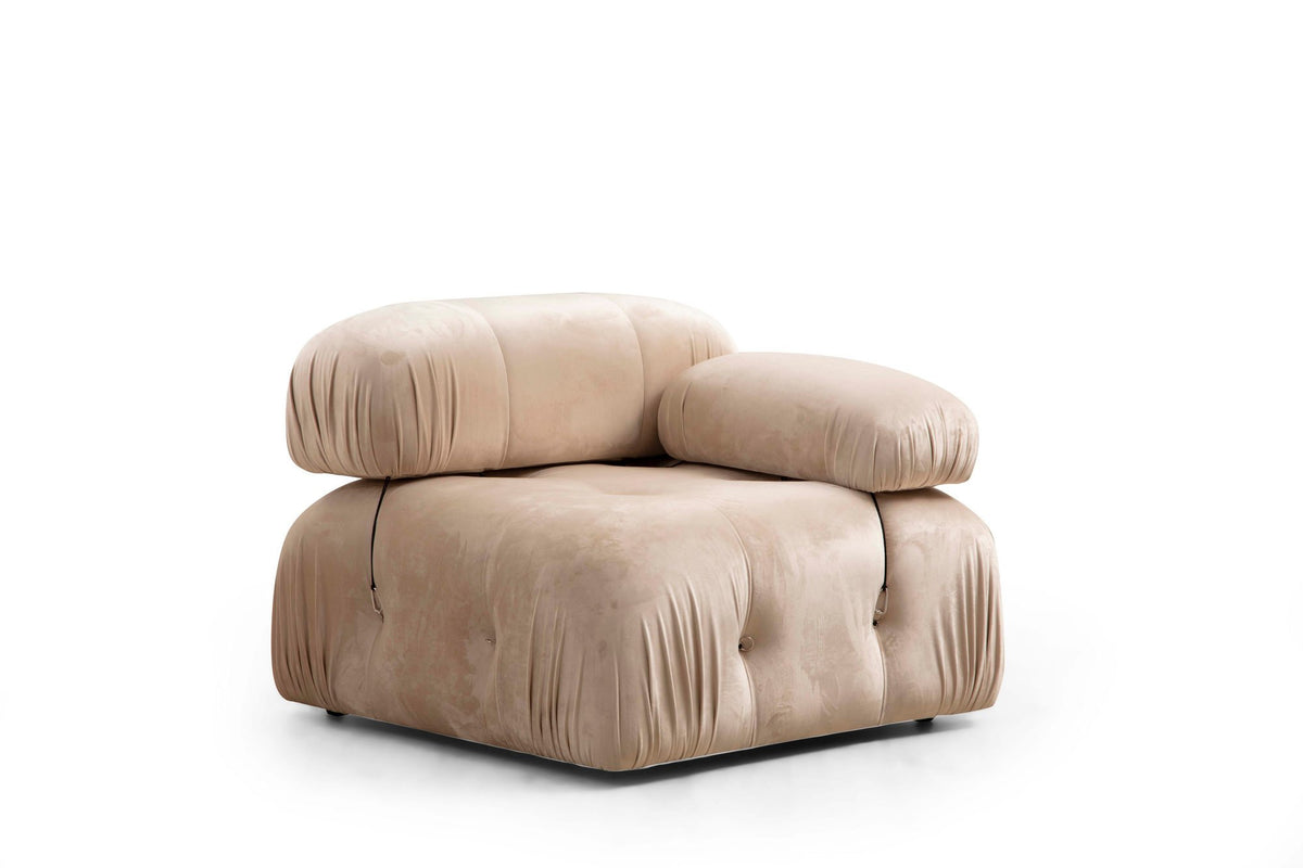 Bubble Corner ( L1 Ecksofa - Sahne in Sahne präsentiert im Onlineshop von KAQTU Design AG. L-Sofa rechts ist von Atelier Del Sofa