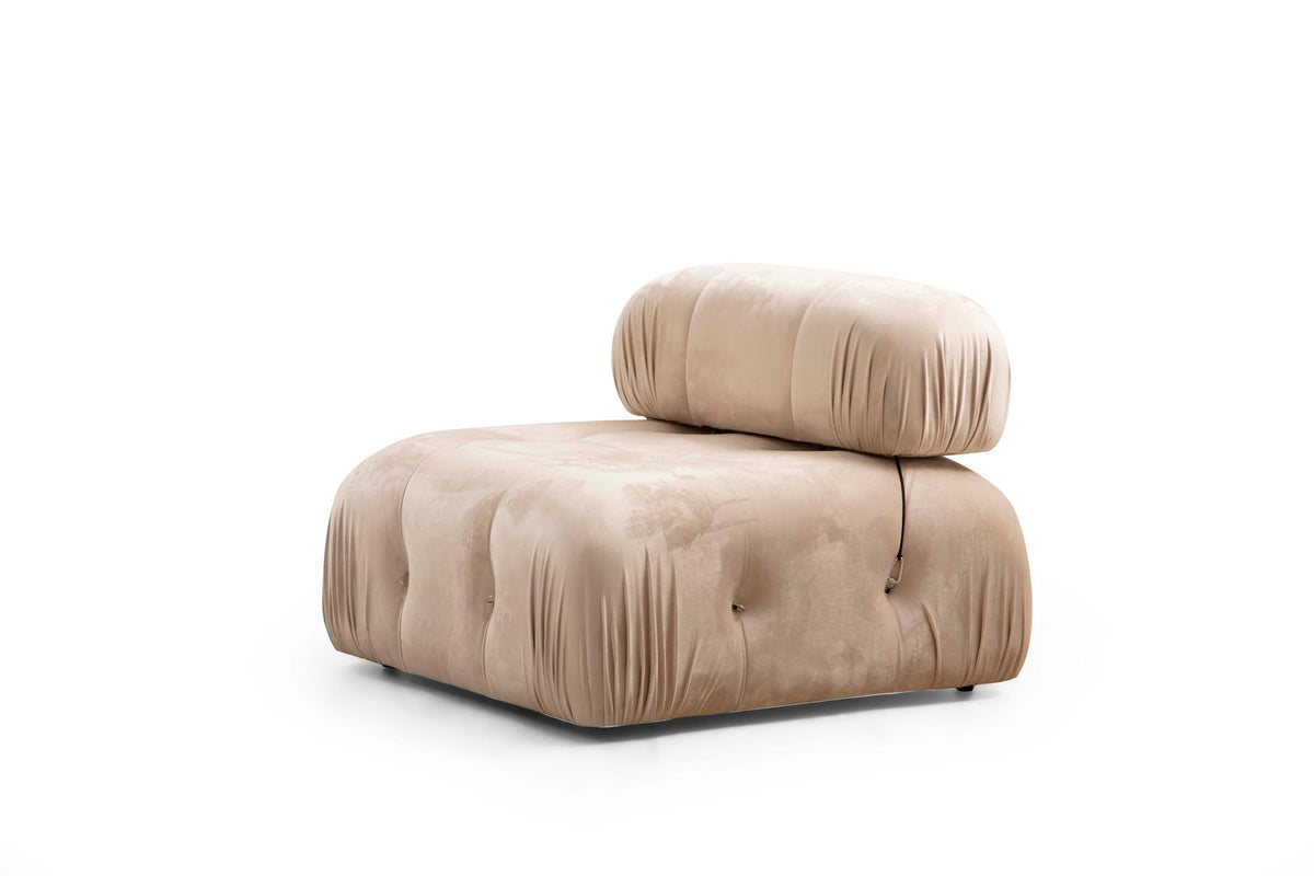 Bubble Corner ( L1 Ecksofa - Sahne in Sahne präsentiert im Onlineshop von KAQTU Design AG. L-Sofa rechts ist von Atelier Del Sofa