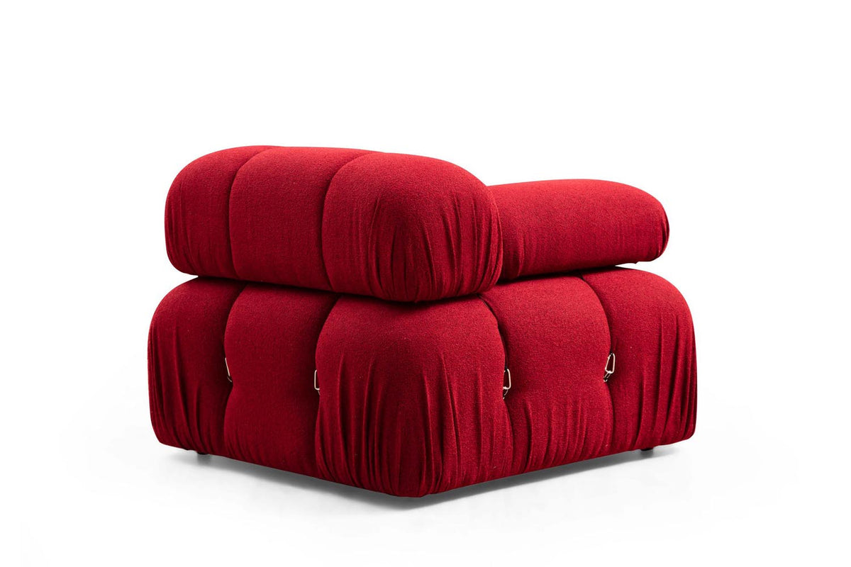 Bubble Corner ( L1 Ecksofa - Rot in Rot präsentiert im Onlineshop von KAQTU Design AG. L-Sofa rechts ist von Atelier Del Sofa