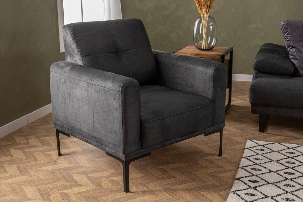 Mustang Bettsofa in Anthrazit präsentiert im Onlineshop von KAQTU Design AG. Sessel ist von Atelier Del Sofa