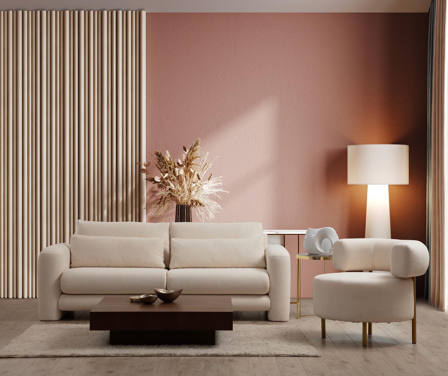 Lily Cream - 2 in Sahne präsentiert im Onlineshop von KAQTU Design AG. 2er Sofa ist von Atelier Del Sofa