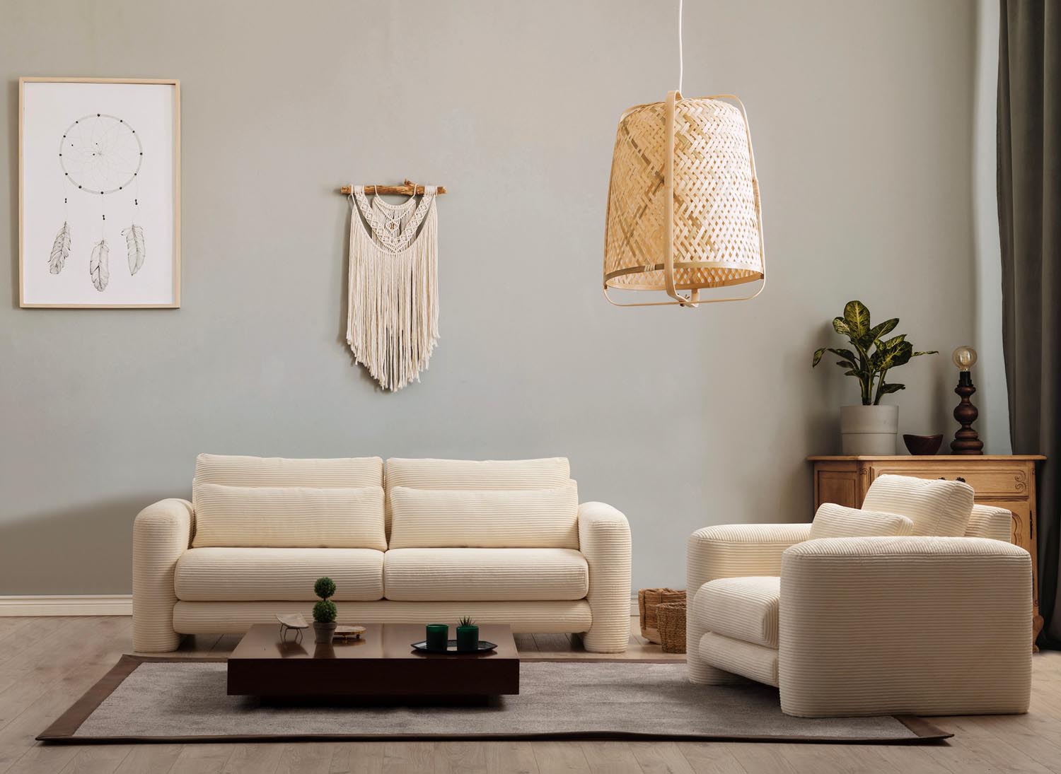 Lily Beige - 2 in Beige präsentiert im Onlineshop von KAQTU Design AG. 2er Sofa ist von Atelier Del Sofa