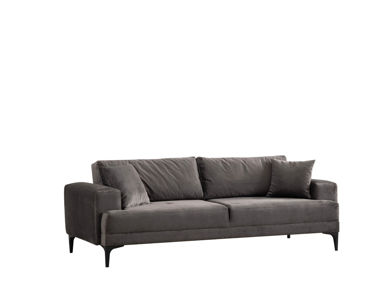 Astana 3 Sitzer Sofa - Anthrazit in Anthrazit präsentiert im Onlineshop von KAQTU Design AG. 3er Sofa ist von Atelier Del Sofa