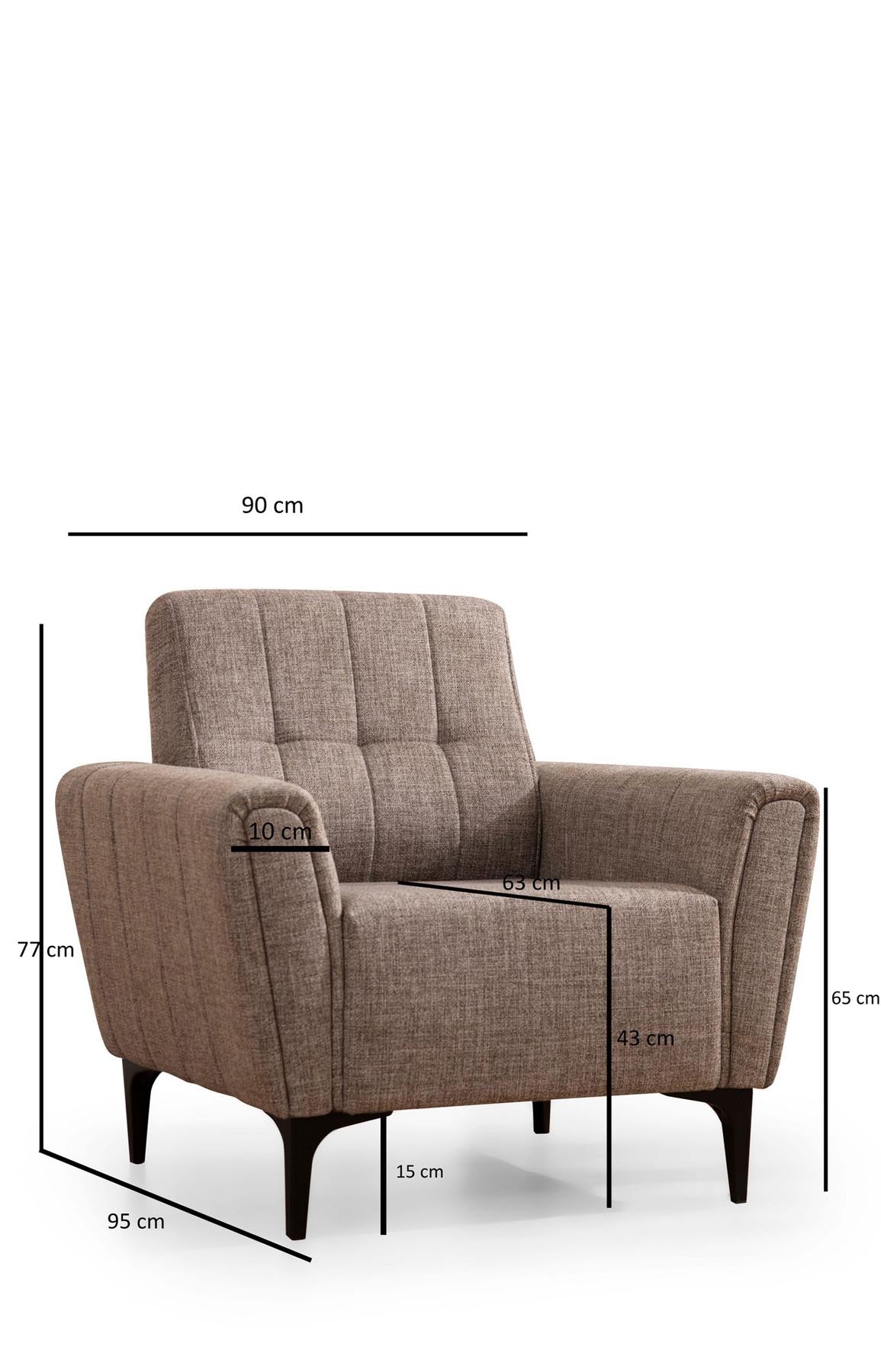 Hamlet - Light Brown in Hellbraun präsentiert im Onlineshop von KAQTU Design AG. Modulares Sofa ist von Atelier Del Sofa