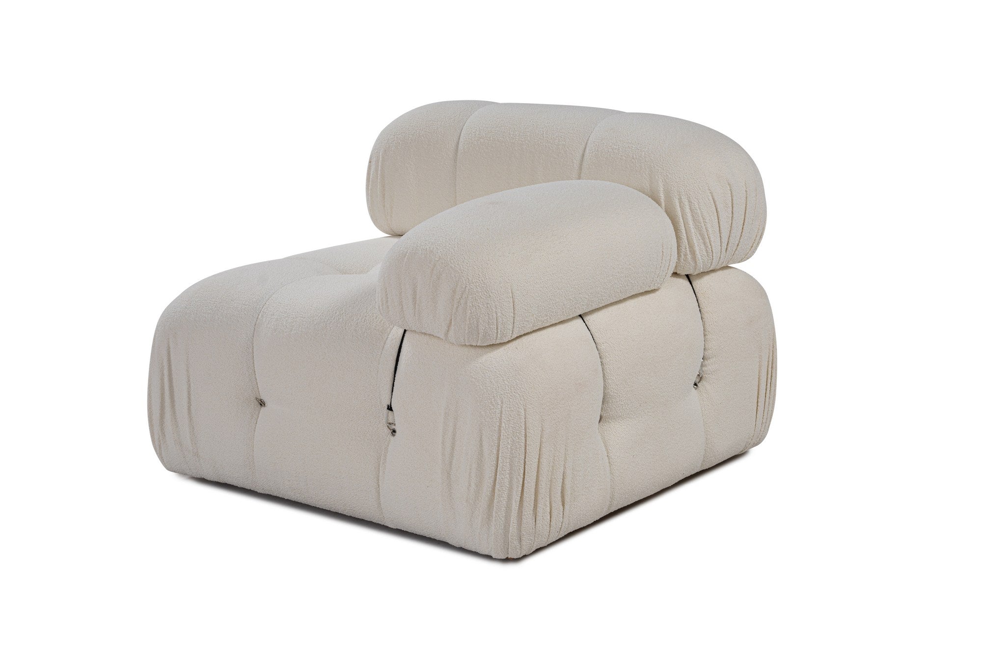 Bubble 1R - Beige in Weiss präsentiert im Onlineshop von KAQTU Design AG. Modulares Sofa ist von Atelier Del Sofa