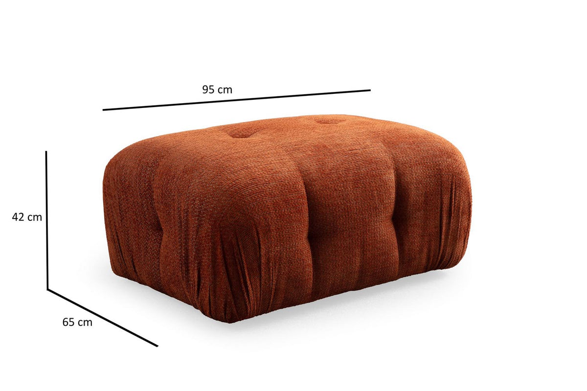 Petite Pouf - Orange in Orange präsentiert im Onlineshop von KAQTU Design AG. Pouf ist von Atelier Del Sofa