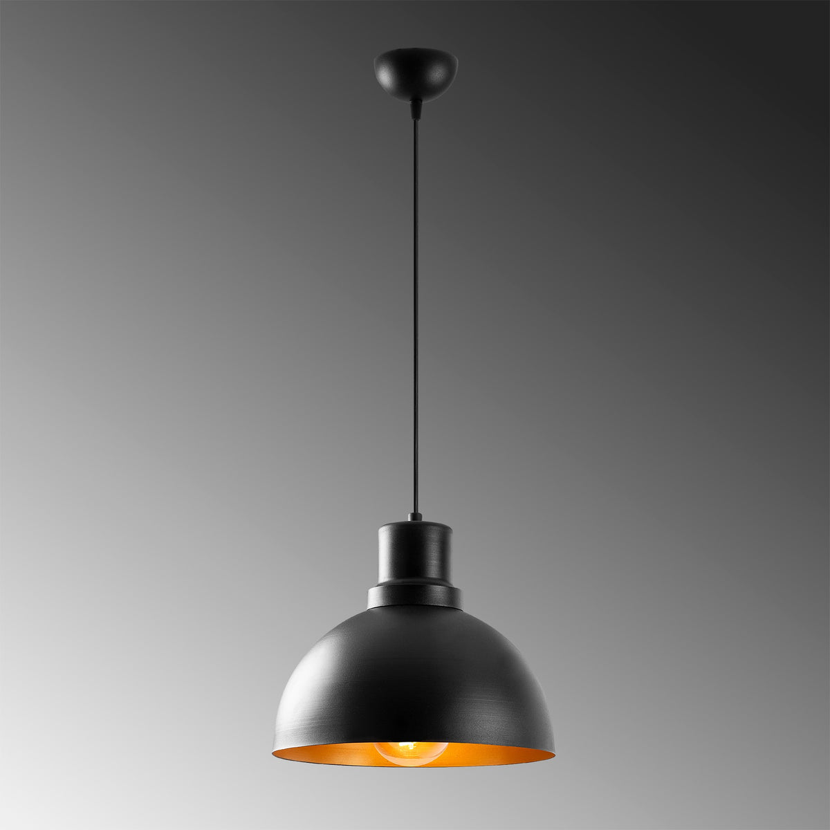 Dodo Pendellampe - Schwarz in Schwarz präsentiert im Onlineshop von KAQTU Design AG. Pendelleuchte ist von Opviq
