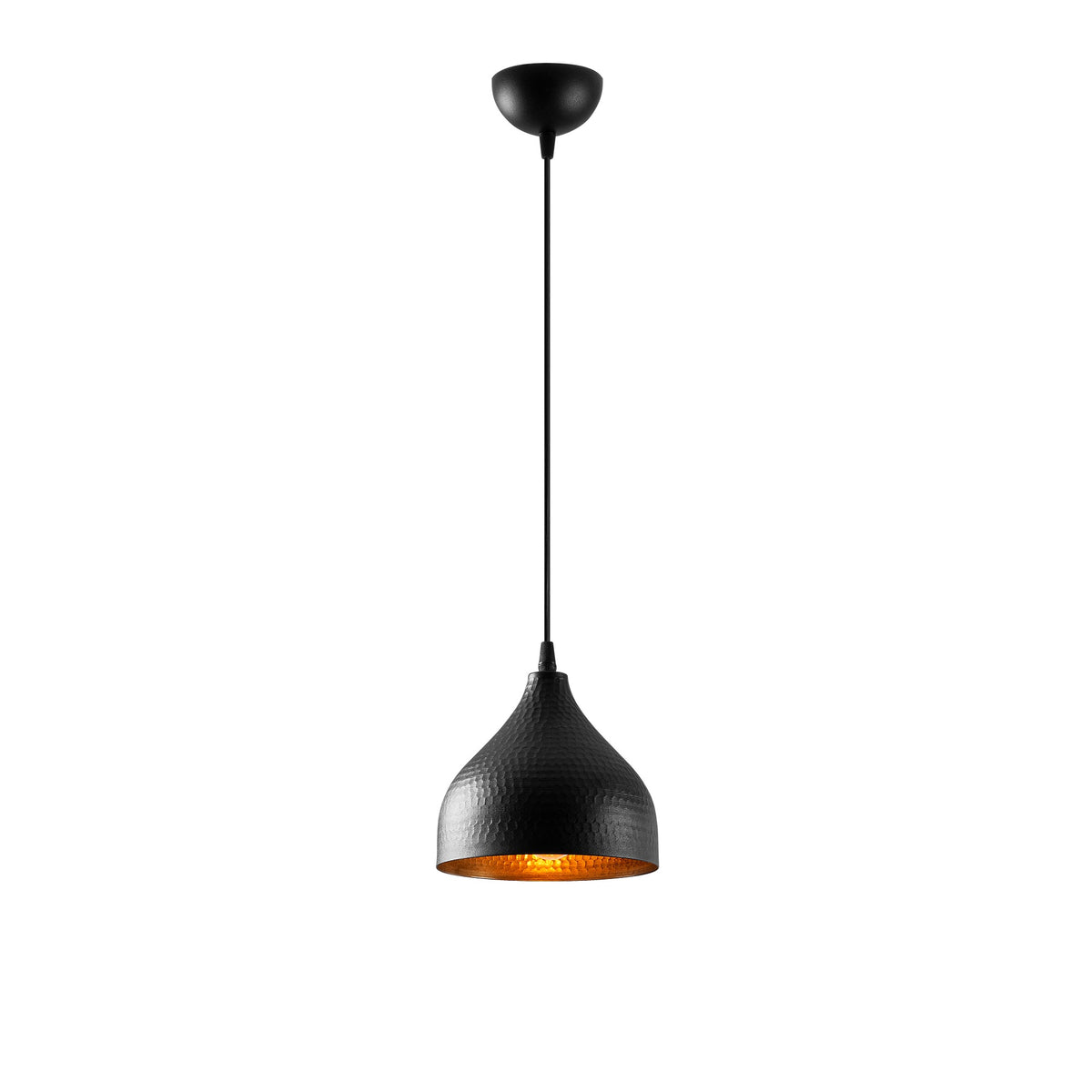 Tattoo Pendellampe - Schwarz in Schwarz präsentiert im Onlineshop von KAQTU Design AG. Pendelleuchte ist von Opviq
