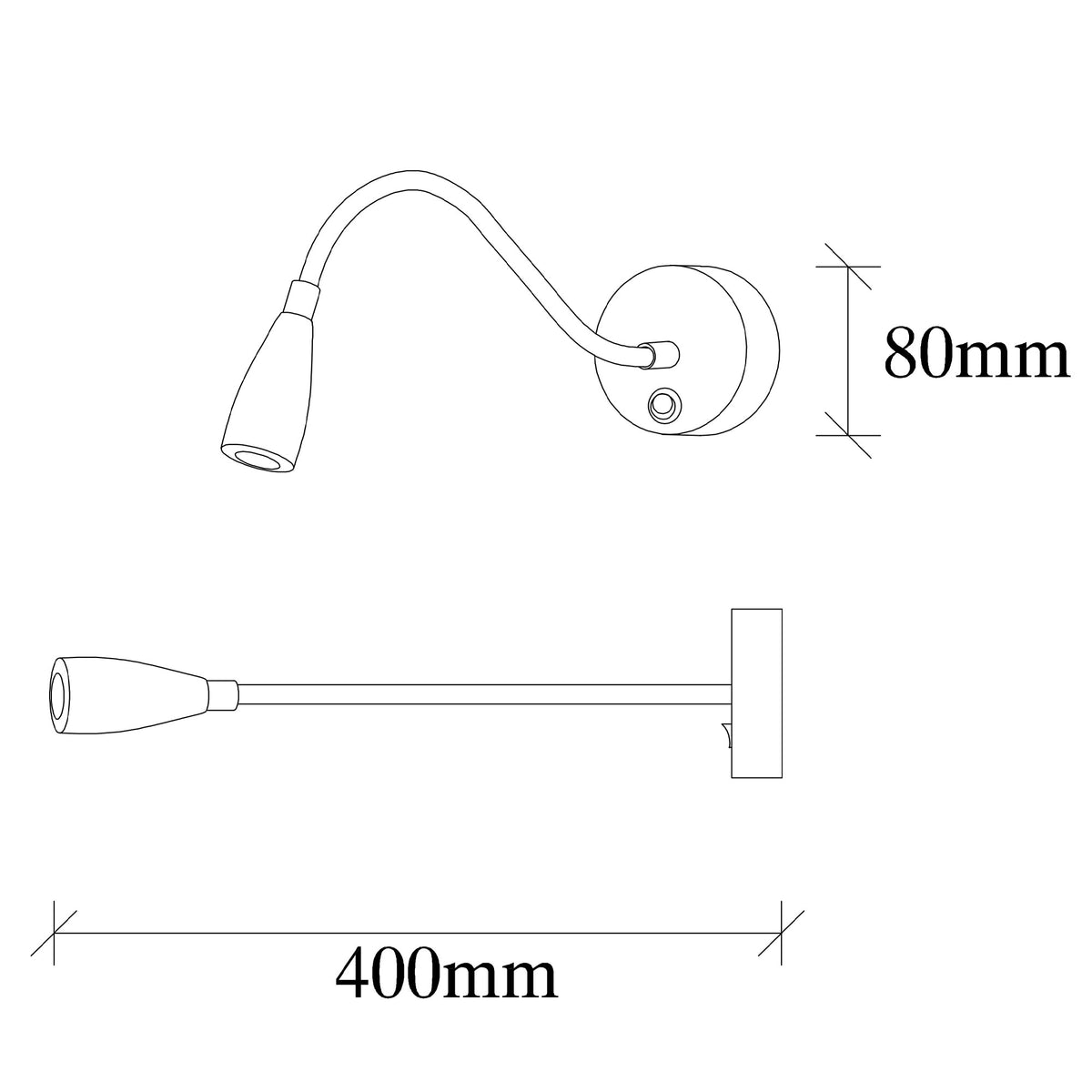 Reading Wandleuchte - Schwarz in Schwarz präsentiert im Onlineshop von KAQTU Design AG. Wandleuchte ist von Opviq