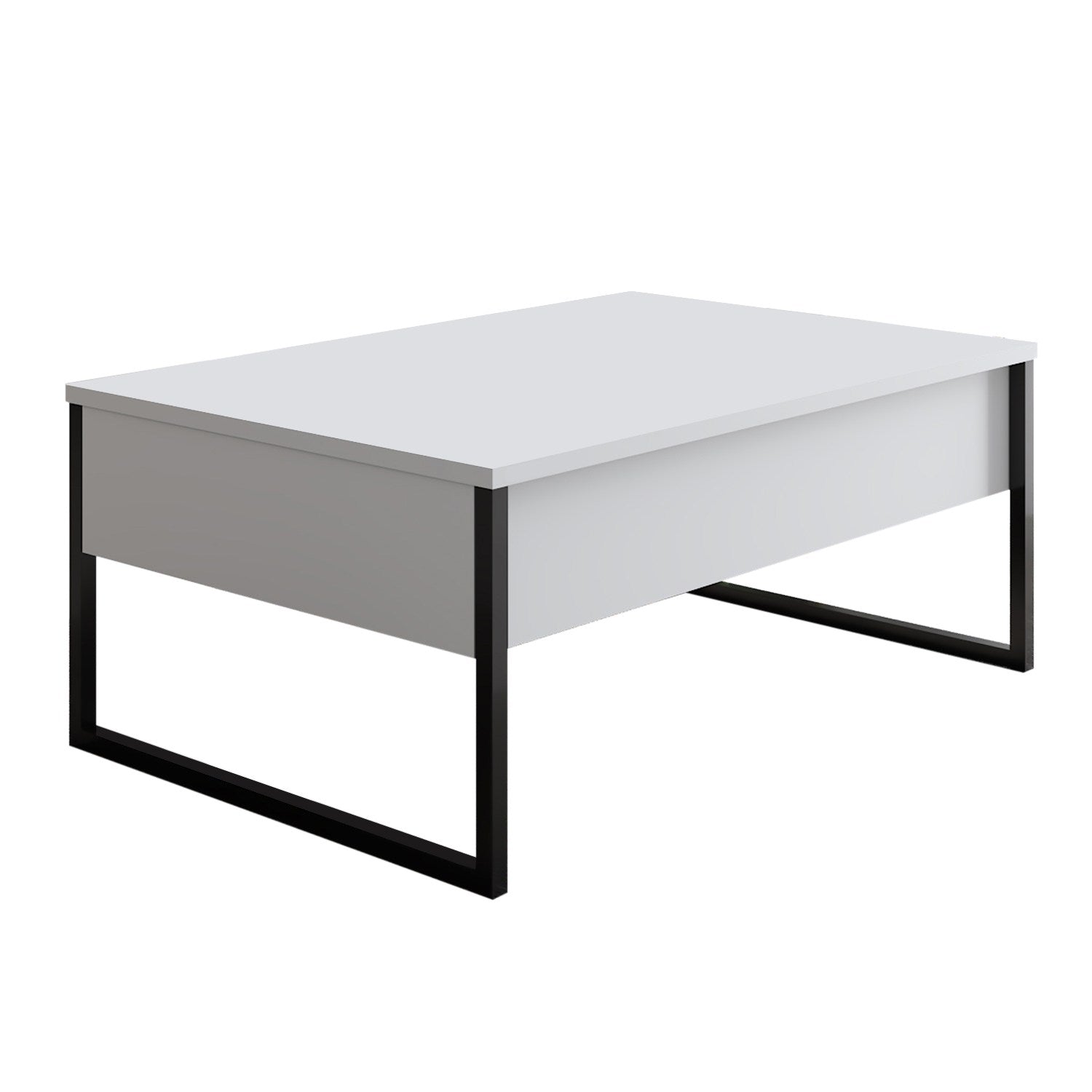Luxe - White, Black in Weiss Schwarz präsentiert im Onlineshop von KAQTU Design AG. Beistelltisch ist von Hanah Home