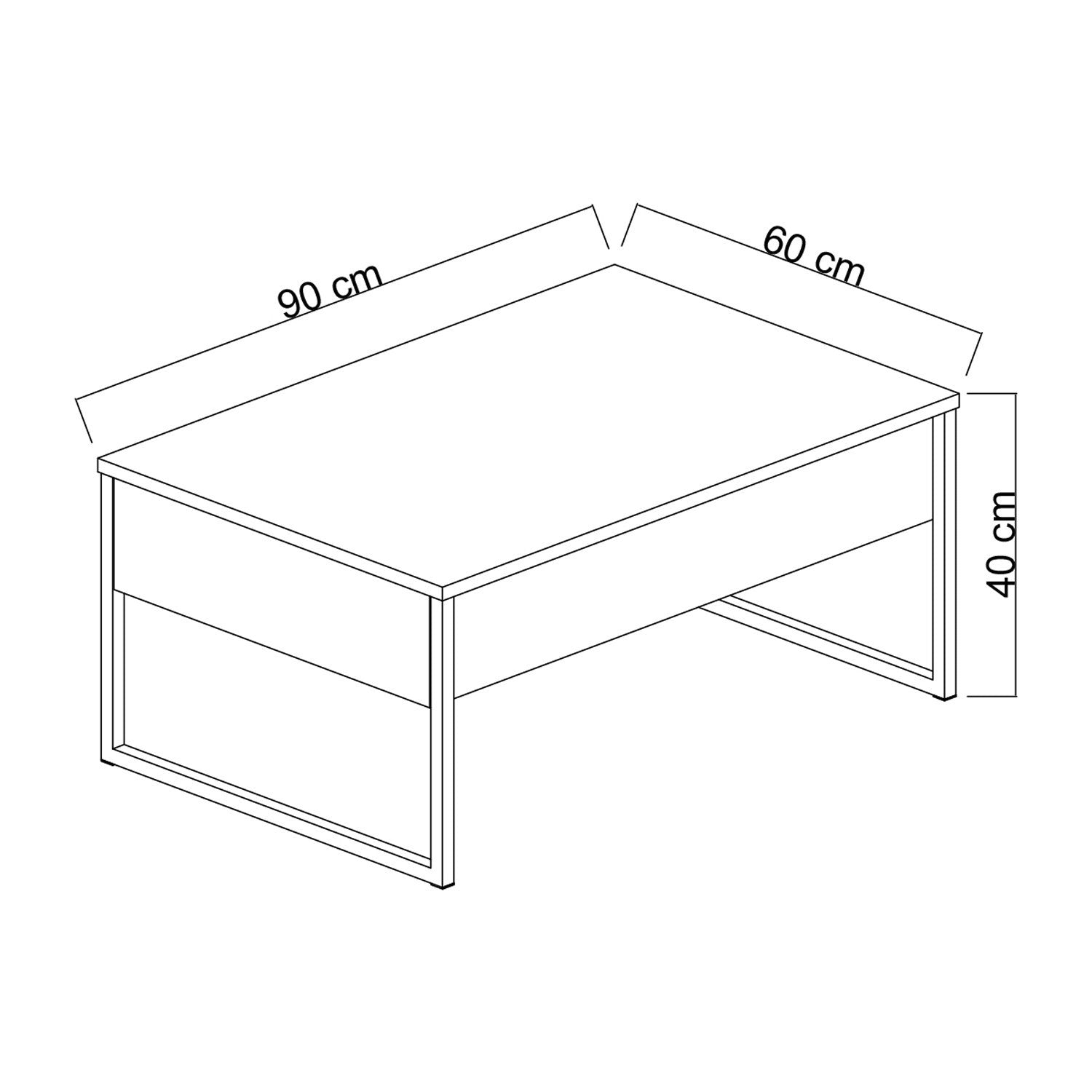 Luxe - White, Black in Weiss Schwarz präsentiert im Onlineshop von KAQTU Design AG. Beistelltisch ist von Hanah Home