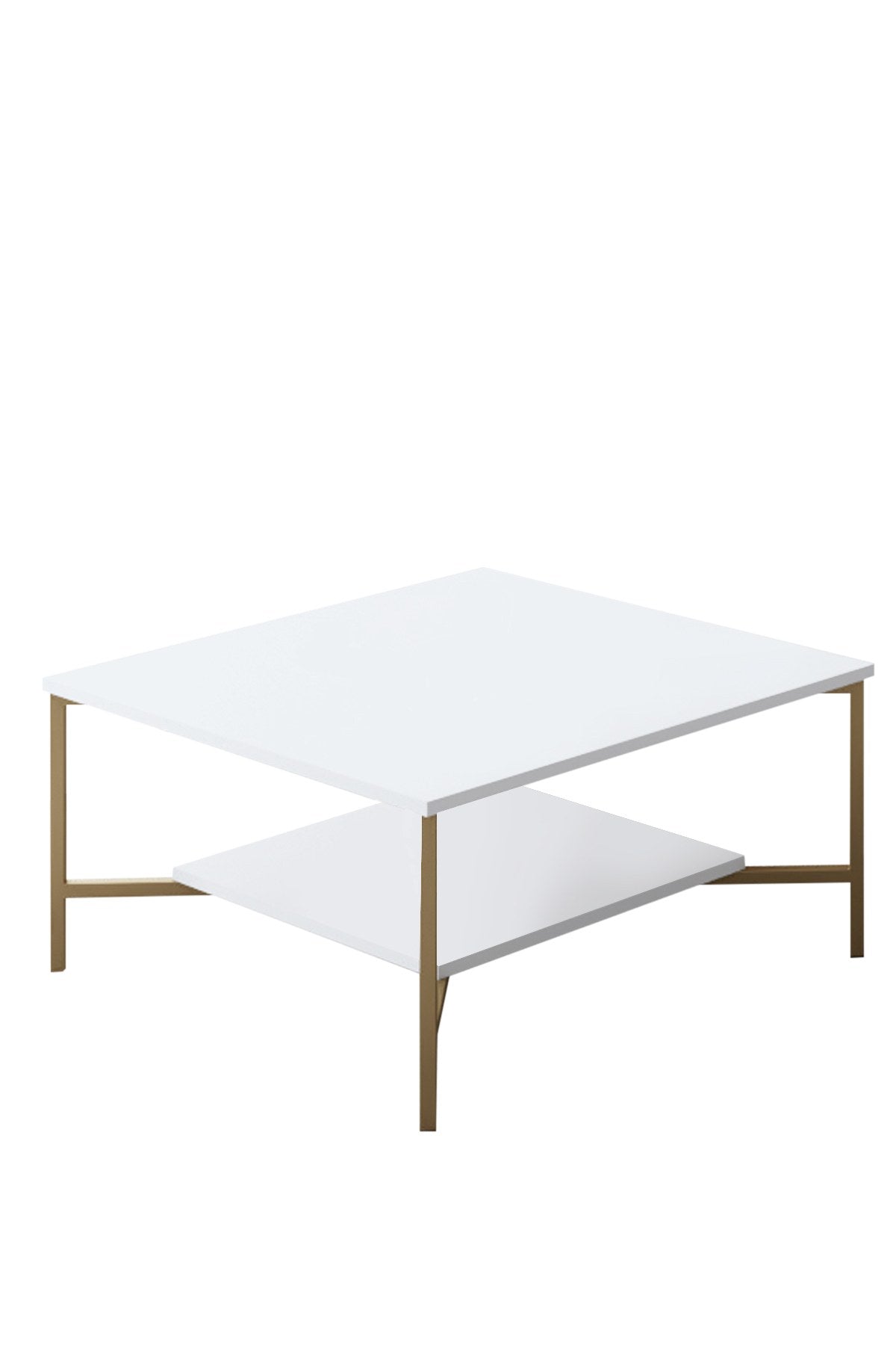 Gold Line - White, Black in Weiss Schwarz präsentiert im Onlineshop von KAQTU Design AG. Beistelltisch ist von Hanah Home