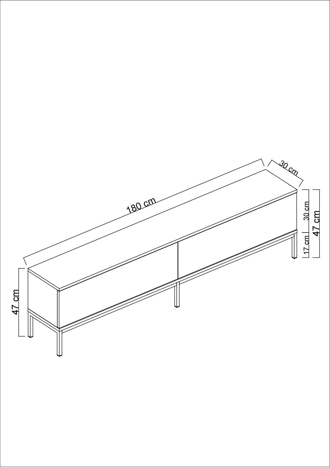 Lord - White, Silver in Weiss Silber präsentiert im Onlineshop von KAQTU Design AG. Sideboard ist von Hanah Home