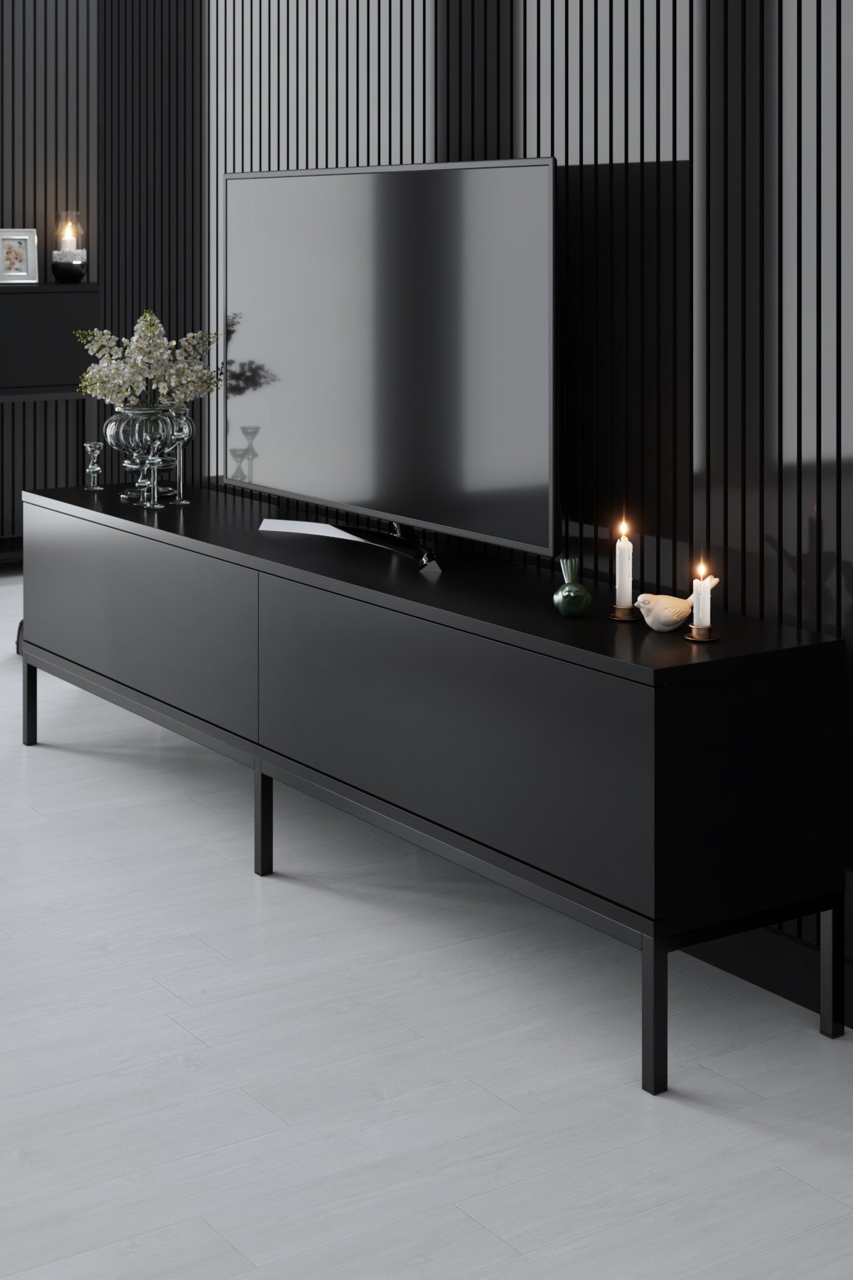 Lord - Black in Schwarz präsentiert im Onlineshop von KAQTU Design AG. Sideboard ist von Hanah Home