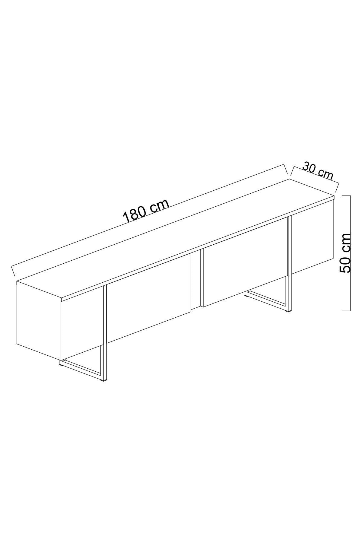 Luxe - Travertine, Black in Travertin Schwarz präsentiert im Onlineshop von KAQTU Design AG. Sideboard ist von Hanah Home