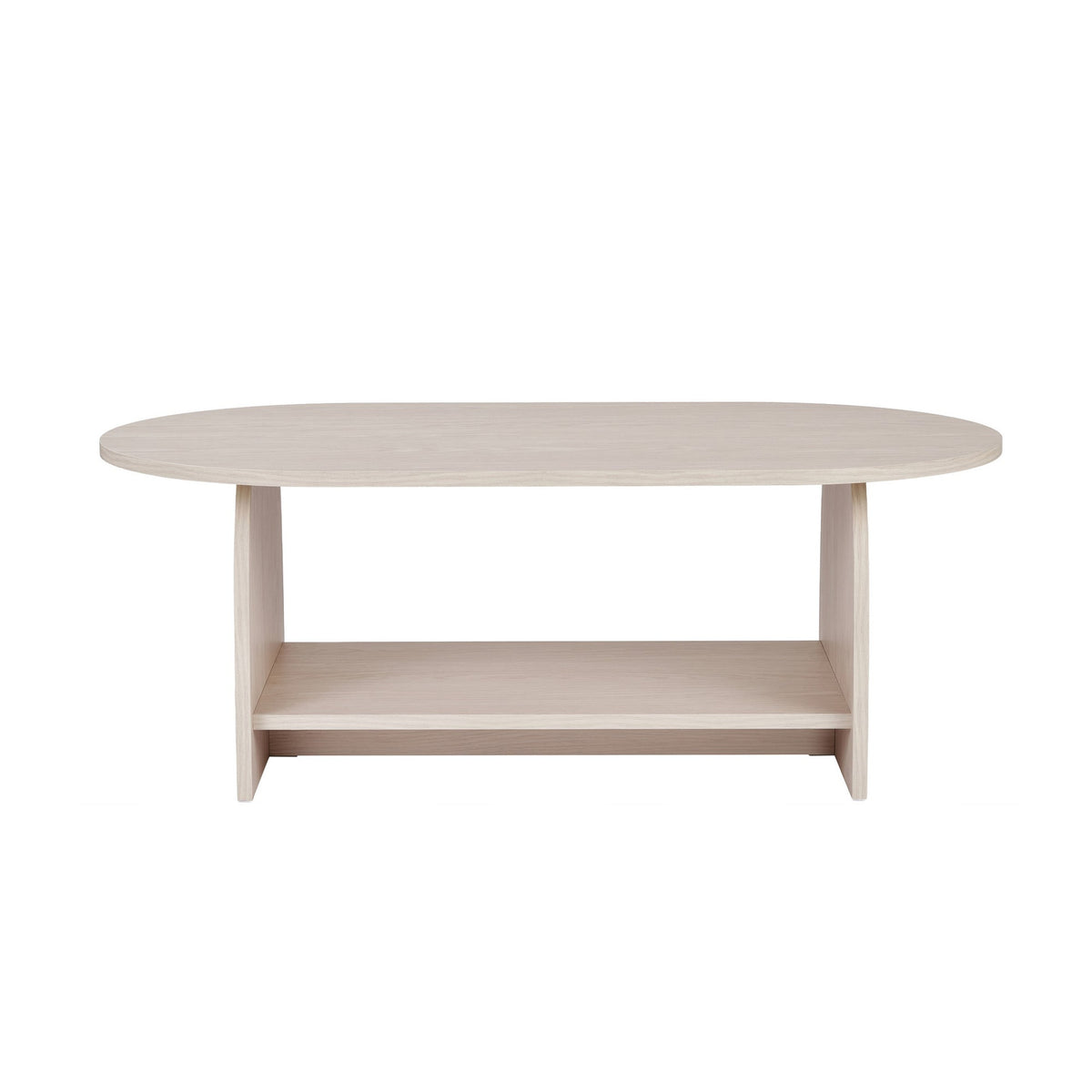 Rechteckiger Couchtisch Rafel von Nordure in Farbe Eiche Pusula, Oberfläche aus melaminbeschichteter Spanplatte, Masse 110x60x40 cm.