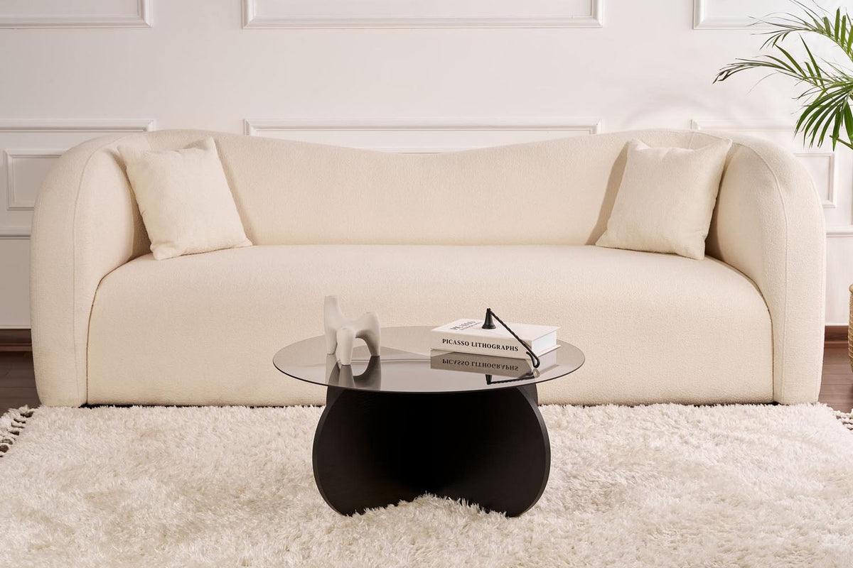 Aeris Sofatisch - Holz Schwarz Transparent in Holz Schwarz Transparent präsentiert im Onlineshop von KAQTU Design AG. Couchtisch ist von Nordure