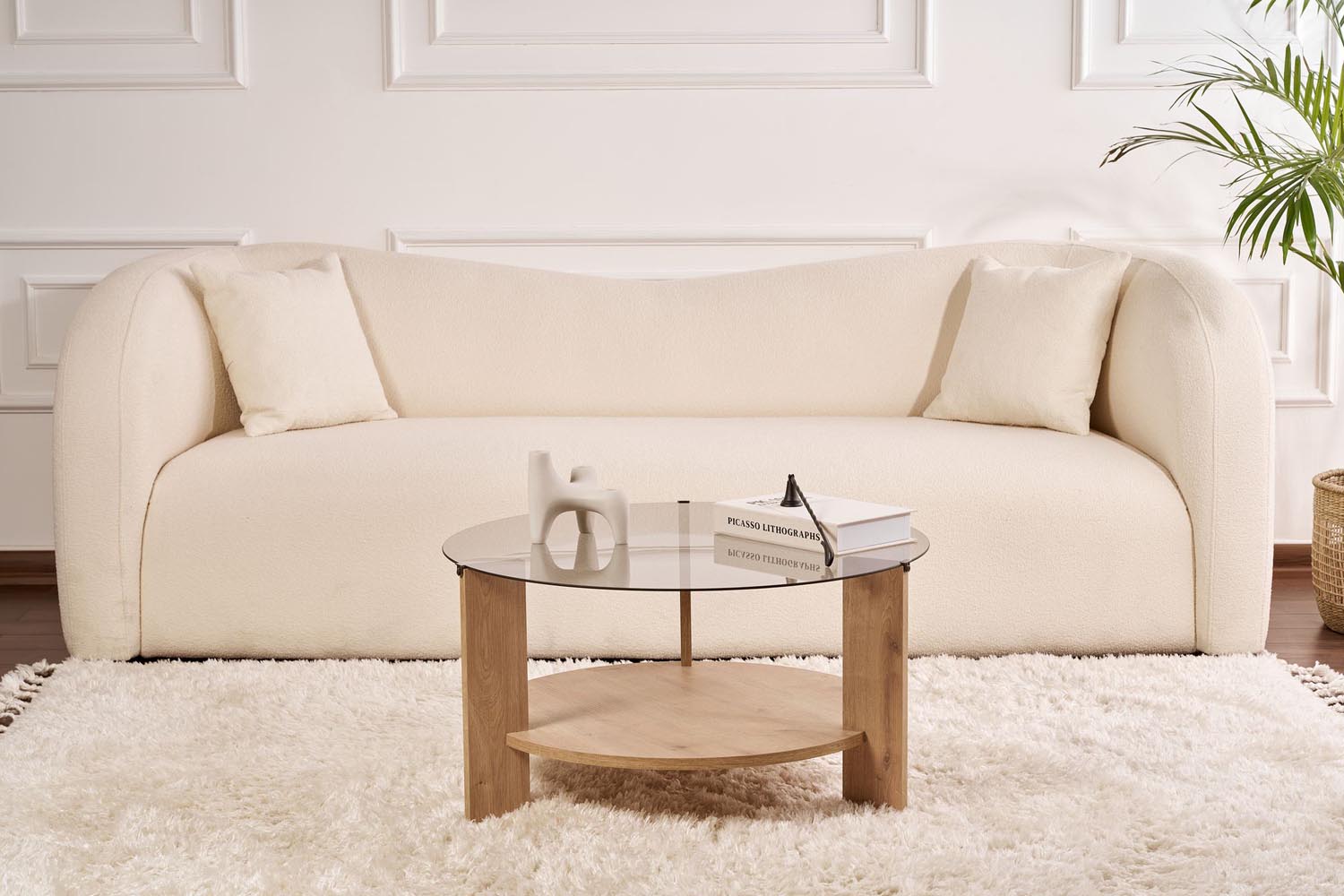 Clara - Sapphire Oak, Fume in Saphir- Eiche Fume präsentiert im Onlineshop von KAQTU Design AG. Beistelltisch ist von Nordure