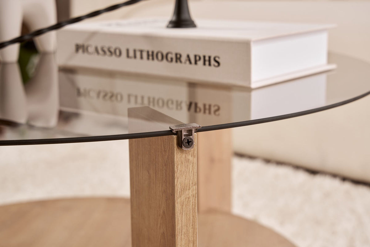 Clara Sofatisch - Saphir- Eiche Fume in Saphir- Eiche Fume präsentiert im Onlineshop von KAQTU Design AG. Couchtisch ist von Nordure