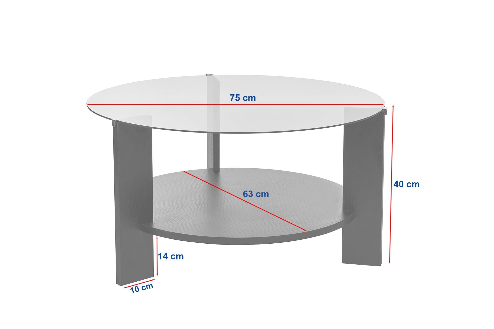 Clara - Walnut, Transparent in Walnuss Transparent präsentiert im Onlineshop von KAQTU Design AG. Beistelltisch ist von Nordure