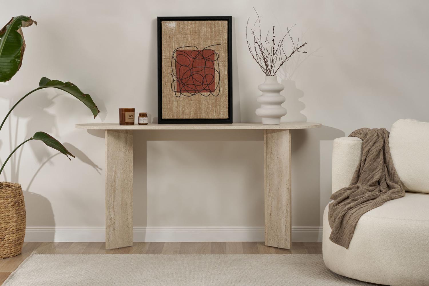 Sira - Travertine in Travertin präsentiert im Onlineshop von KAQTU Design AG. Sideboard ist von Nordure