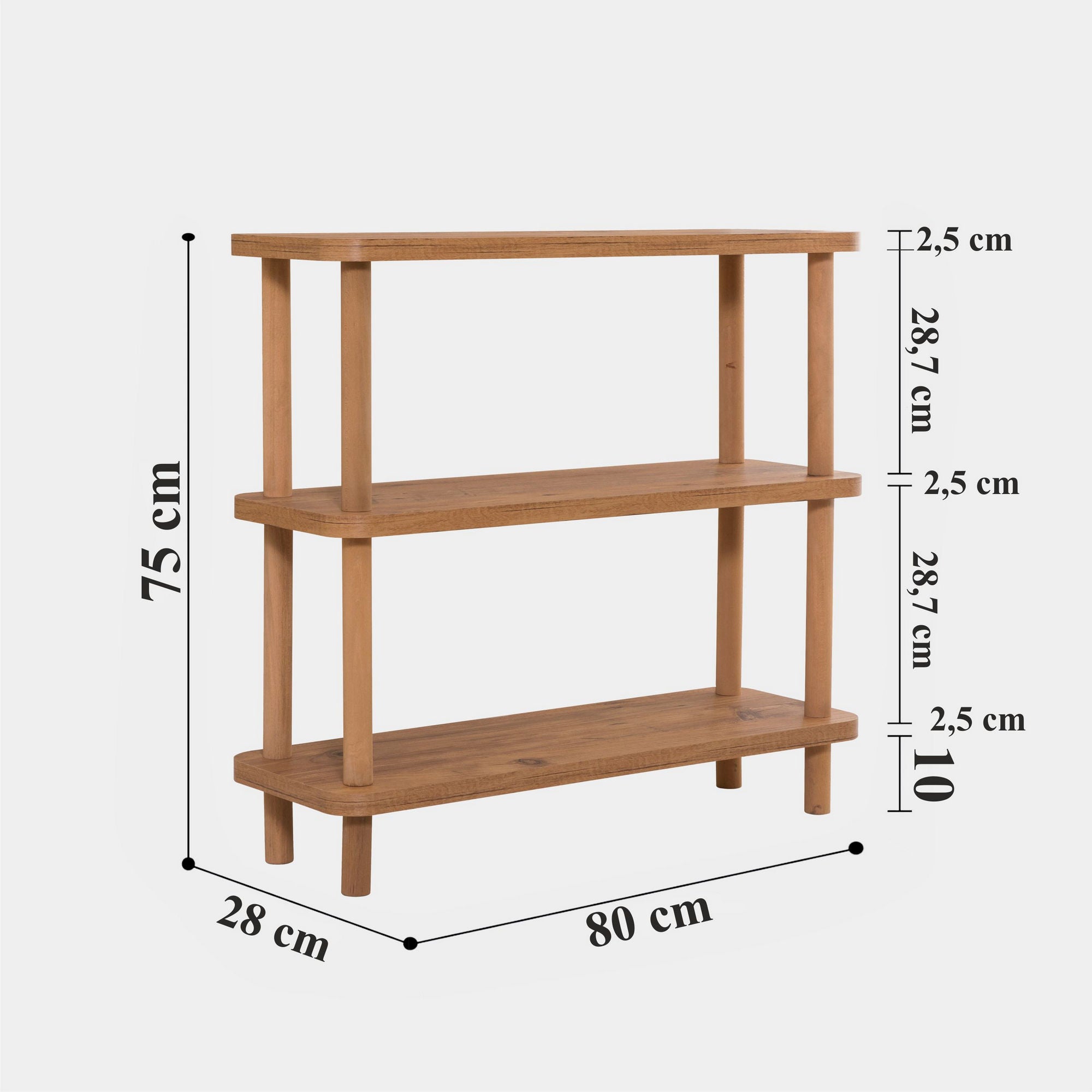 Step in Atlantische Kiefer präsentiert im Onlineshop von KAQTU Design AG. Bücherregal ist von Hanah Home