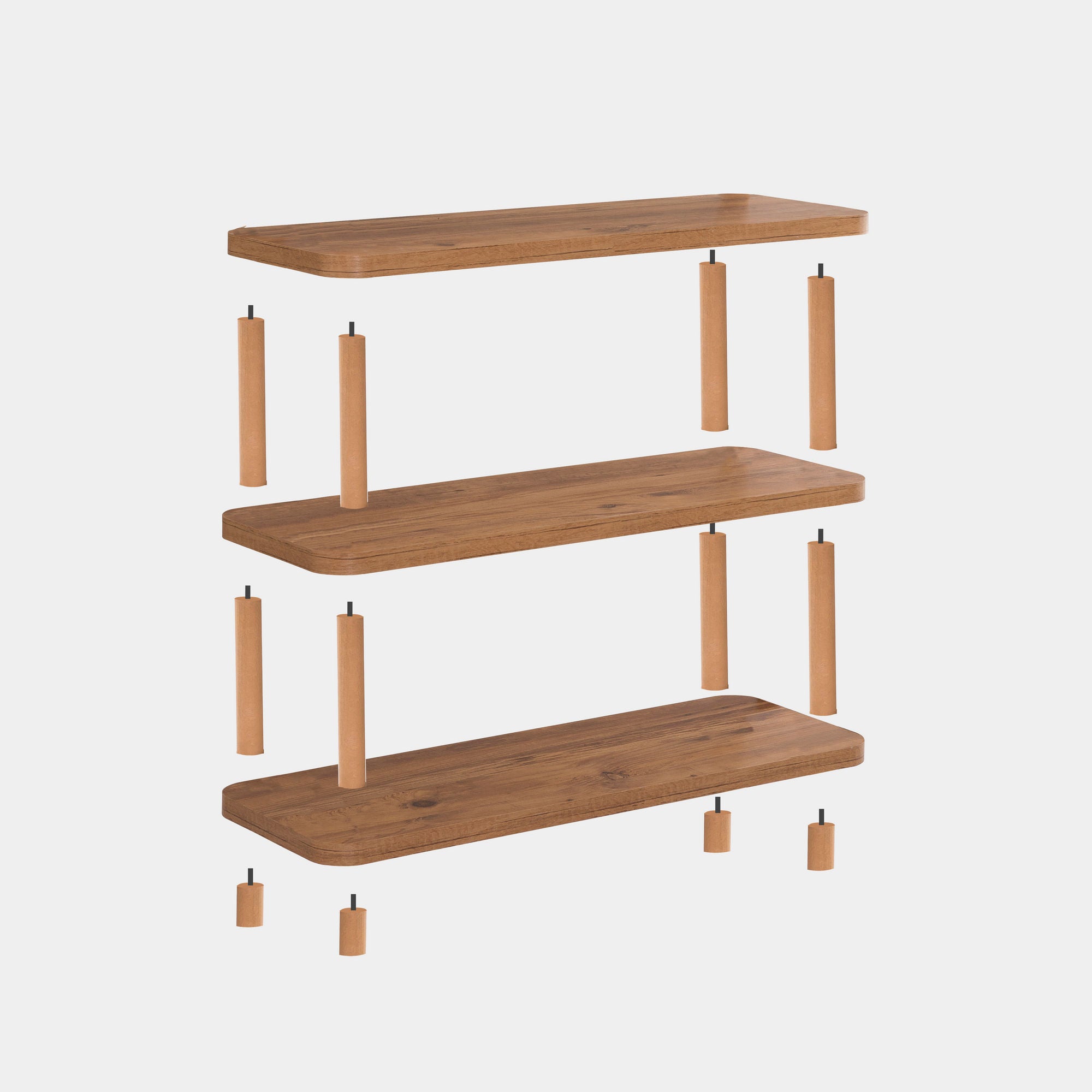 Step in Atlantische Kiefer präsentiert im Onlineshop von KAQTU Design AG. Bücherregal ist von Hanah Home