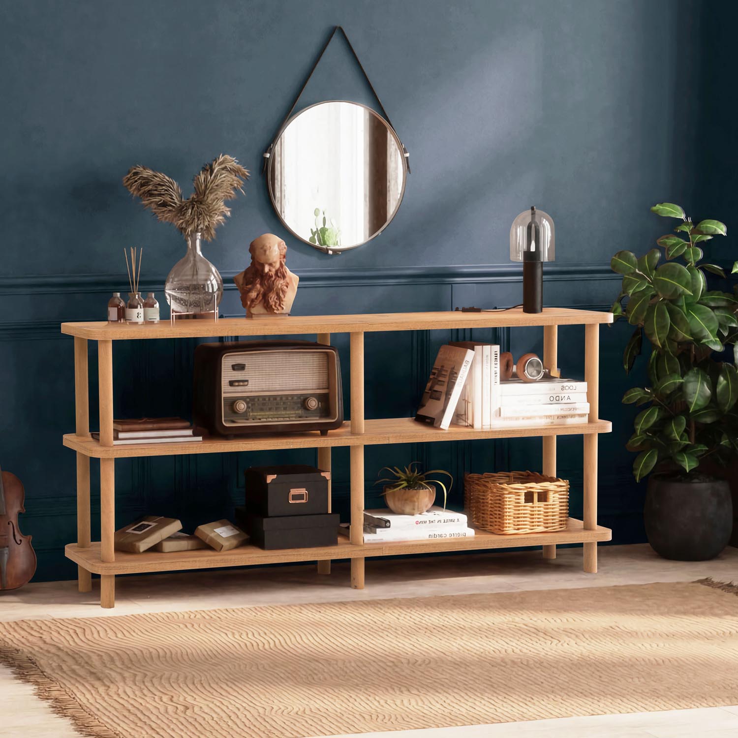 Raca in Atlantische Kiefer präsentiert im Onlineshop von KAQTU Design AG. Bücherregal ist von Hanah Home