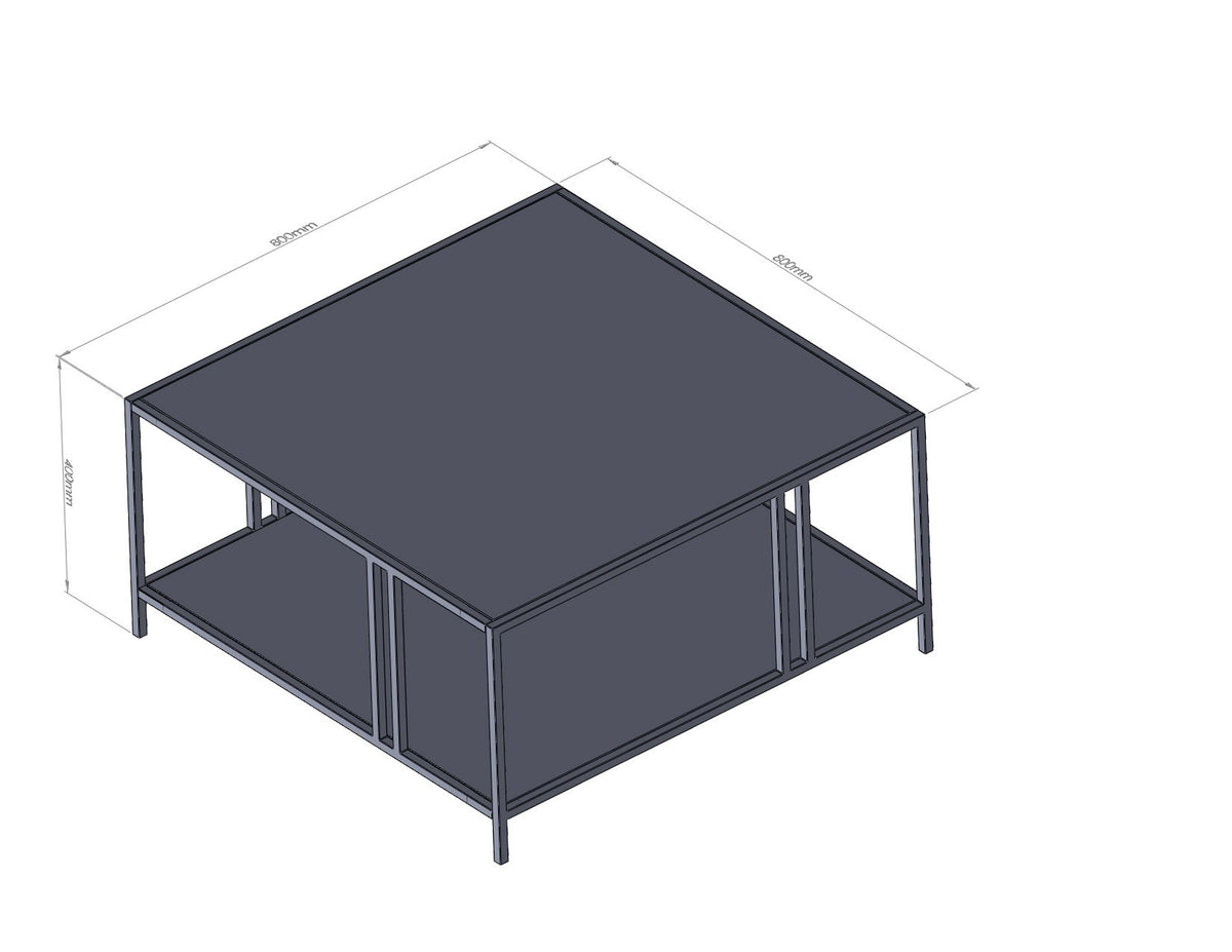 Uranüs Sofatisch - Schwarz in Schwarz präsentiert im Onlineshop von KAQTU Design AG. Couchtisch ist von Hanah Home