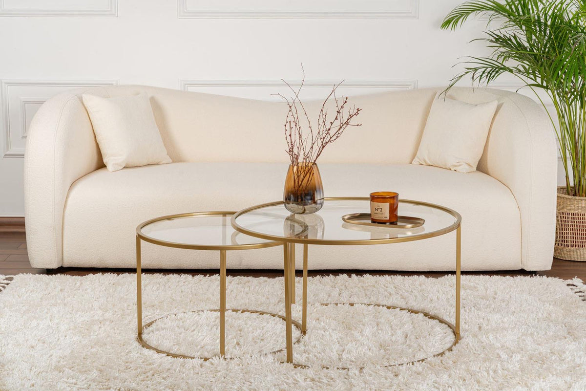 Gold Sofatisch - Gold in Gold präsentiert im Onlineshop von KAQTU Design AG. Couchtisch ist von Hanah Home