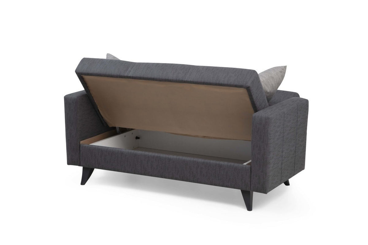 Polya Bettsofa - Dunkelgrau in Dunkelgrau präsentiert im Onlineshop von KAQTU Design AG. Bettsofa ist von Atelier Del Sofa