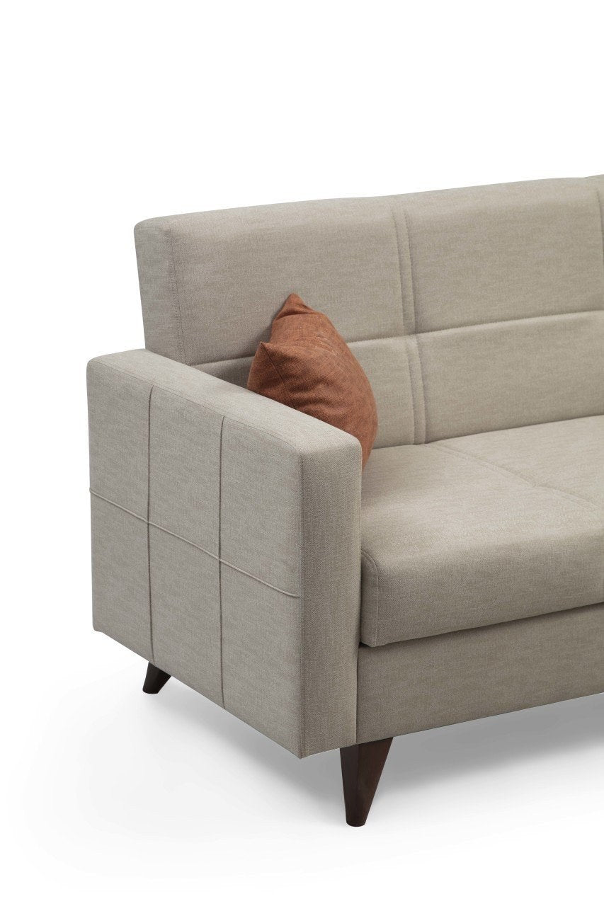 Polya Bettsofa - Beige in Beige präsentiert im Onlineshop von KAQTU Design AG. Bettsofa ist von Atelier Del Sofa
