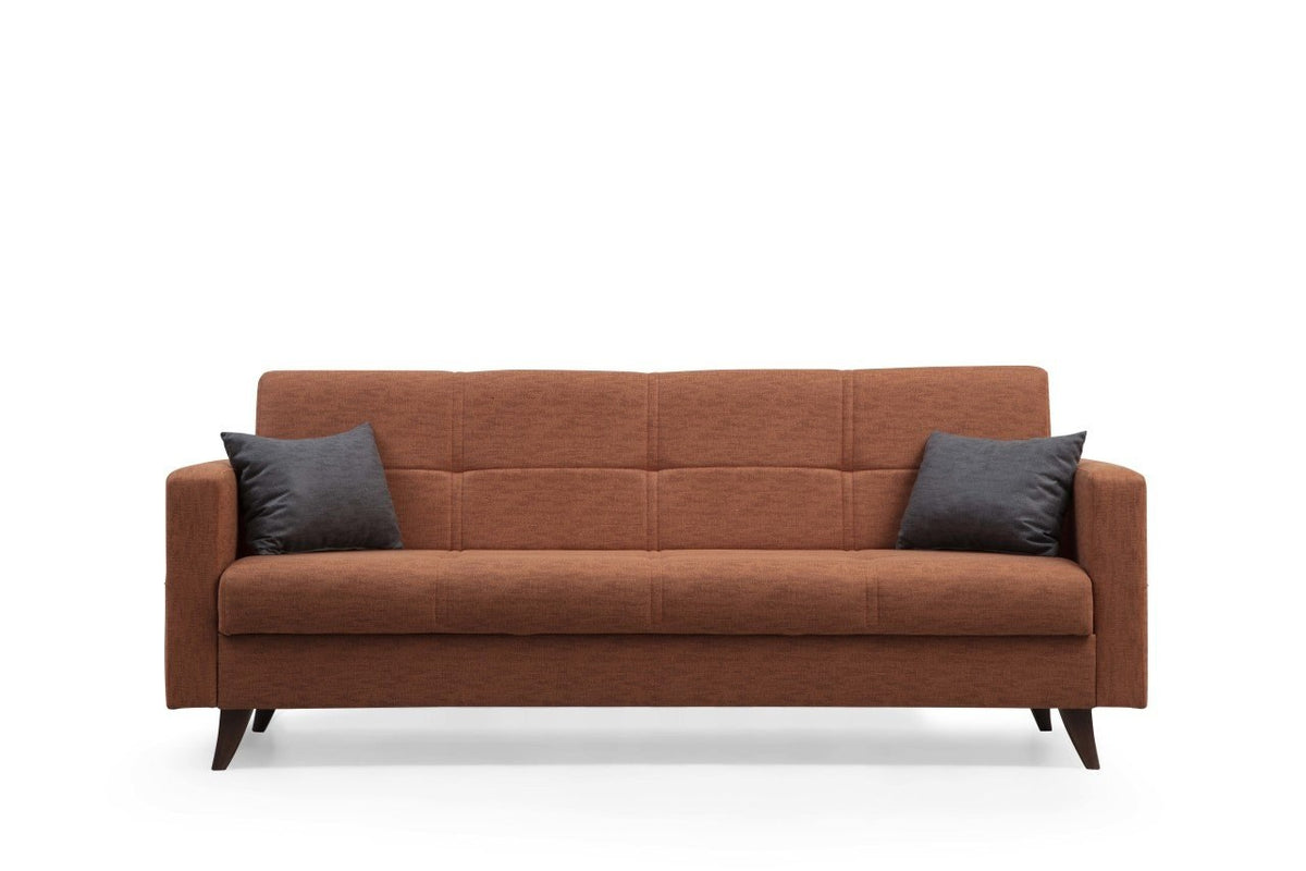 Polya Bettsofa - Fliese Rot in Fliese Rot präsentiert im Onlineshop von KAQTU Design AG. Bettsofa ist von Atelier Del Sofa
