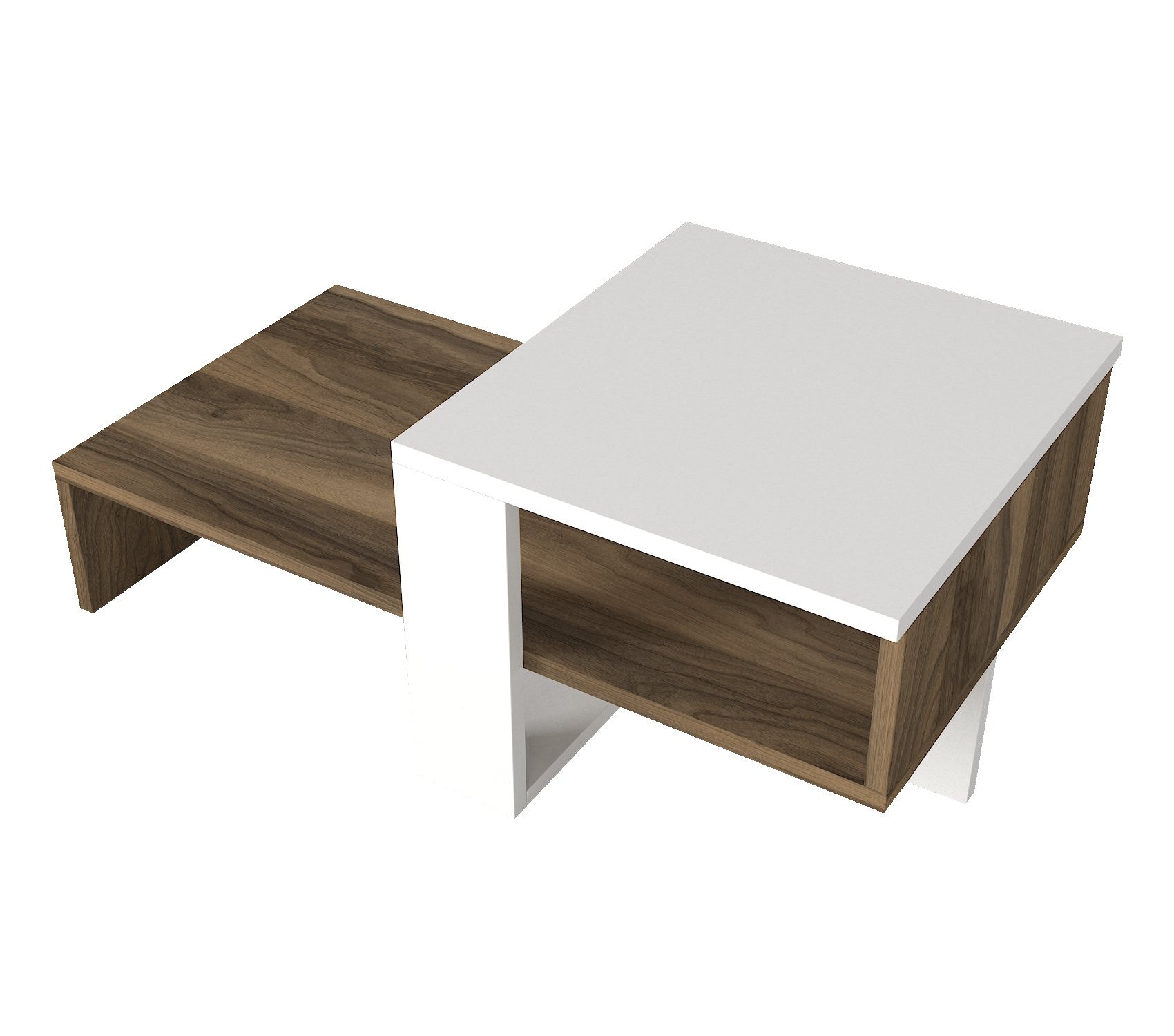 Chain - White, Walnut in Weisser Walnuss präsentiert im Onlineshop von KAQTU Design AG. Beistelltisch ist von Hanah Home
