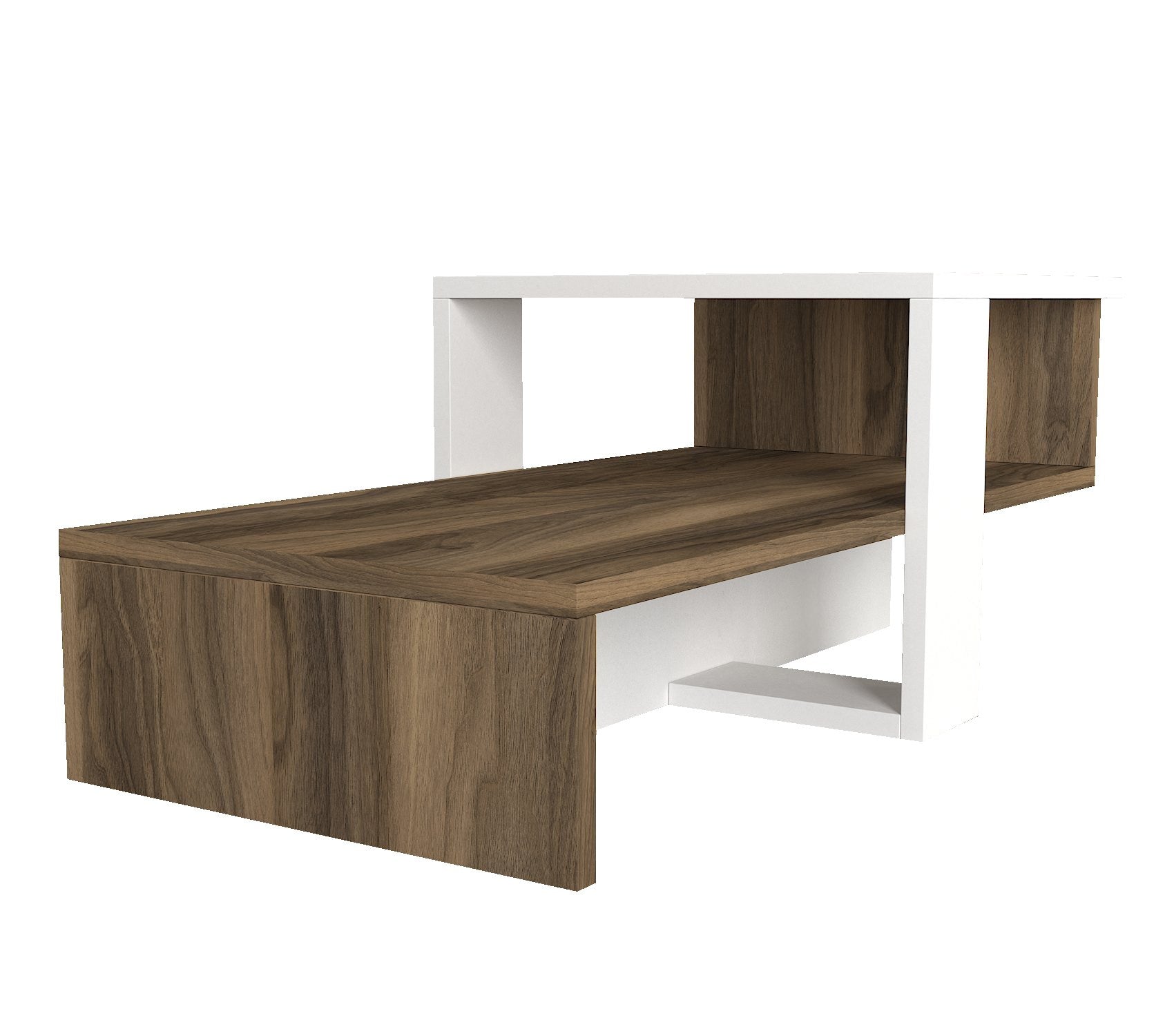 Chain - White, Walnut in Weisser Walnuss präsentiert im Onlineshop von KAQTU Design AG. Beistelltisch ist von Hanah Home