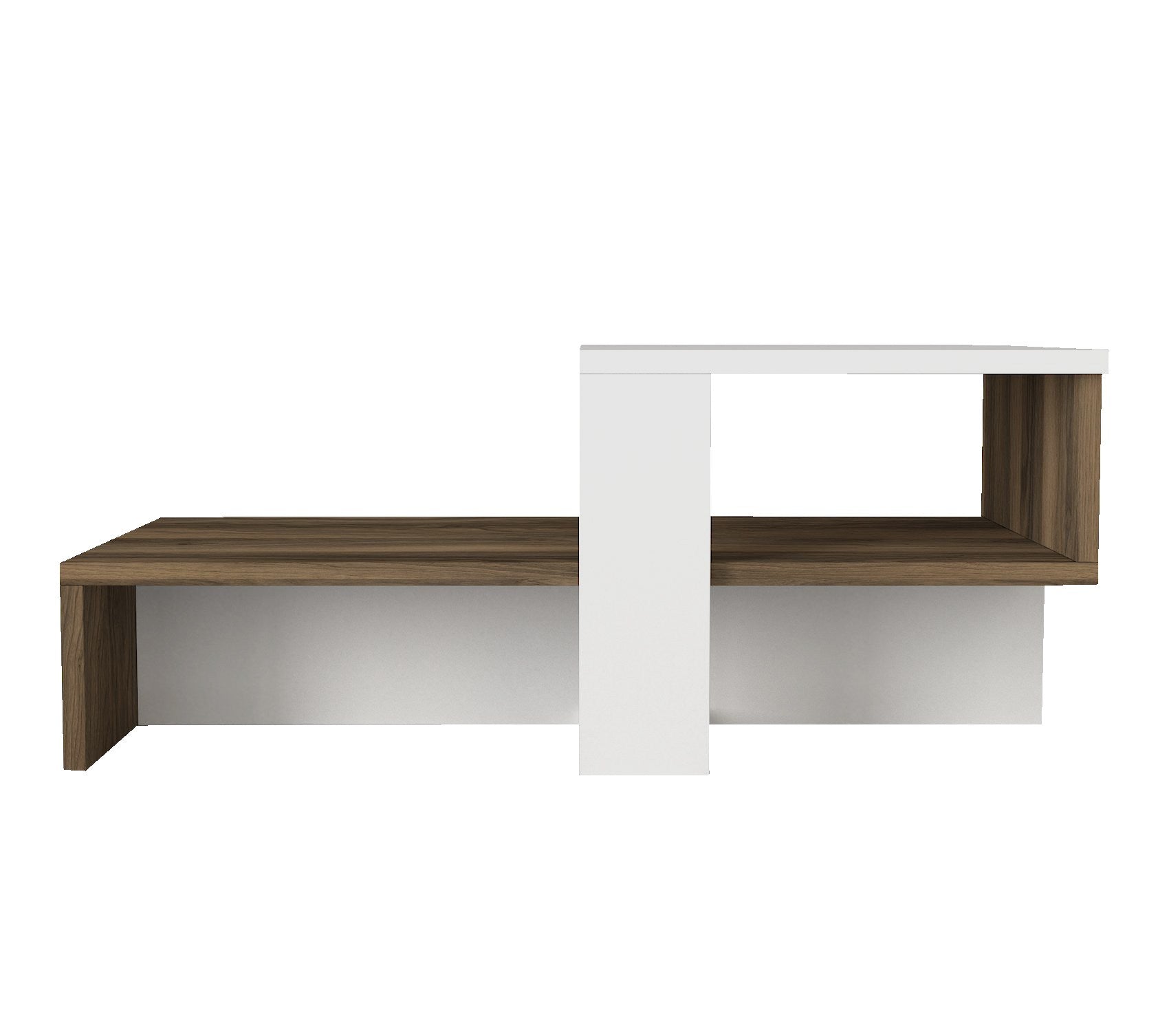 Chain - White, Walnut in Weisser Walnuss präsentiert im Onlineshop von KAQTU Design AG. Beistelltisch ist von Hanah Home