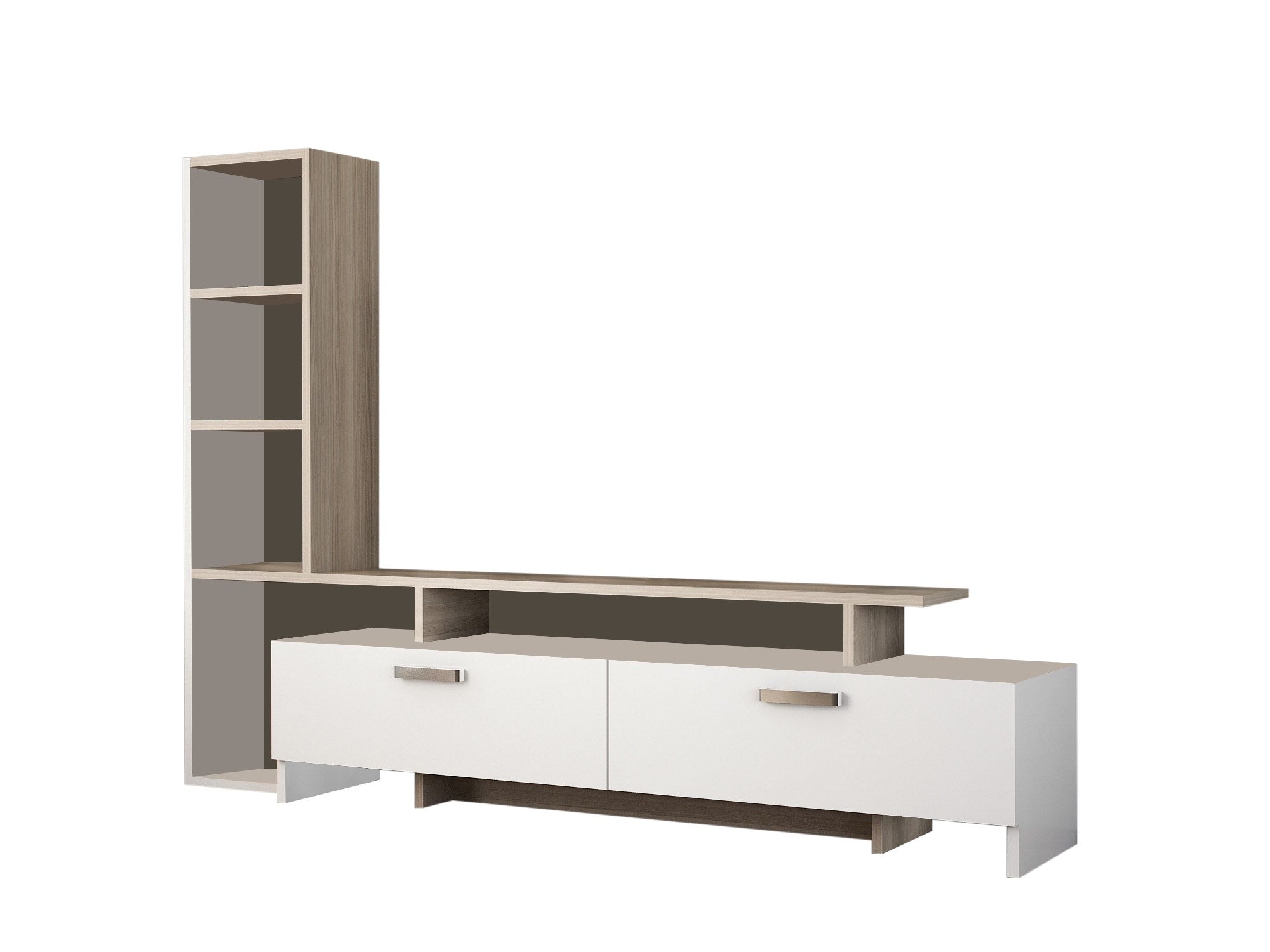 Şimal - White, Cordoba in Weiss
 Cordoba präsentiert im Onlineshop von KAQTU Design AG. TV-Möbel ist von Hanah Home